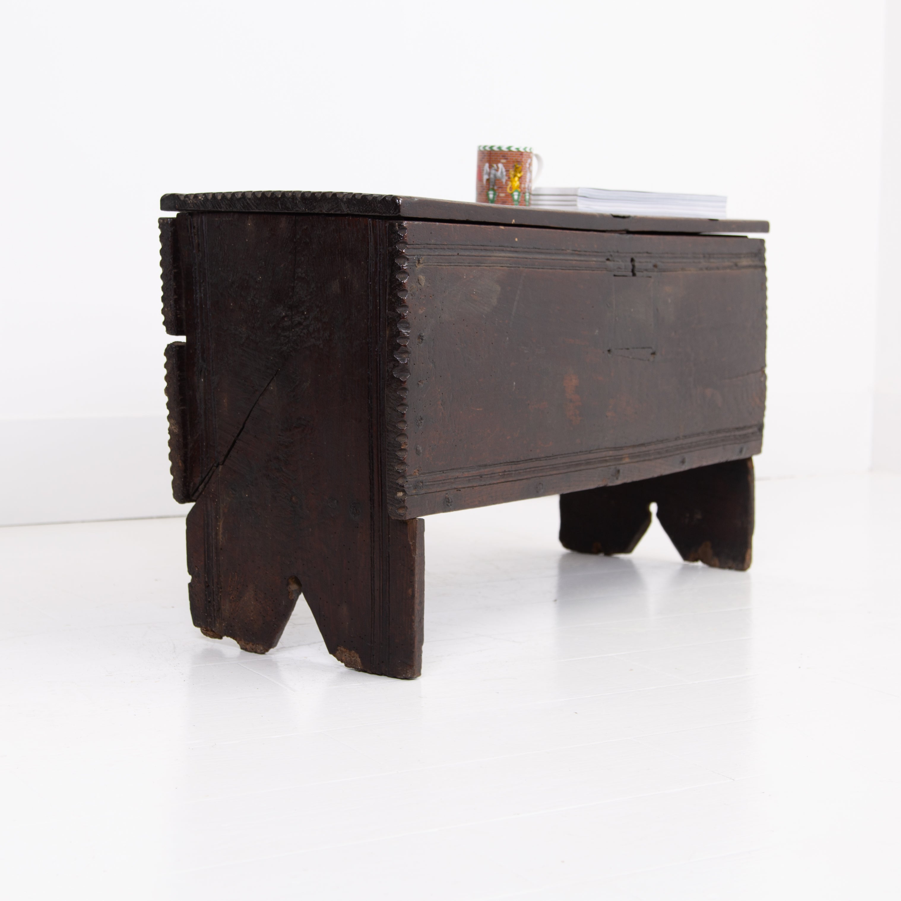 An Attractive Oak George III Period Coffer Chest