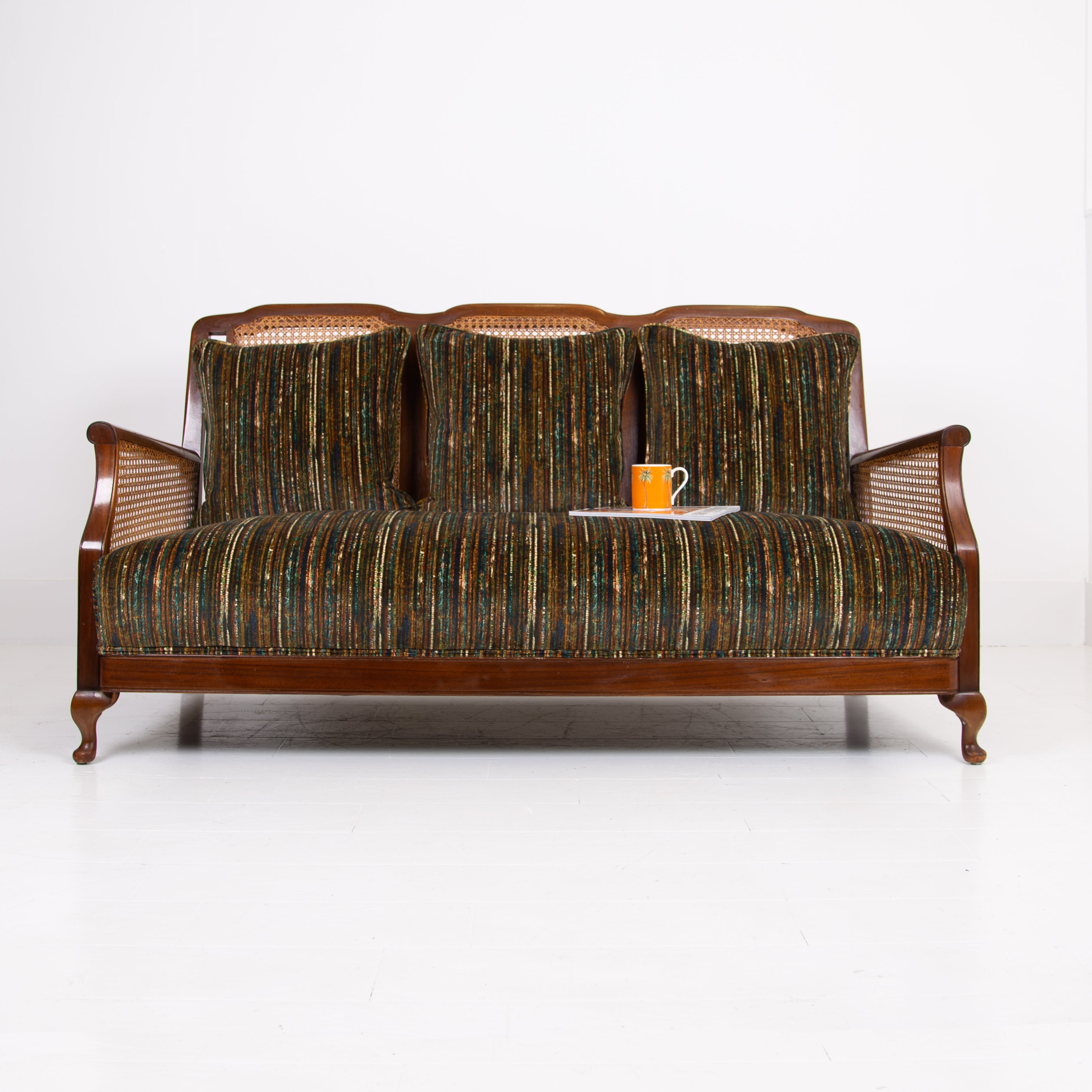 Bergere 3 Seater Sofa New Upholstery C1920