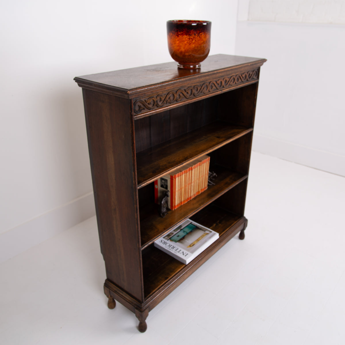 Late Victorian Oak 3 Tier bookcase 1900s