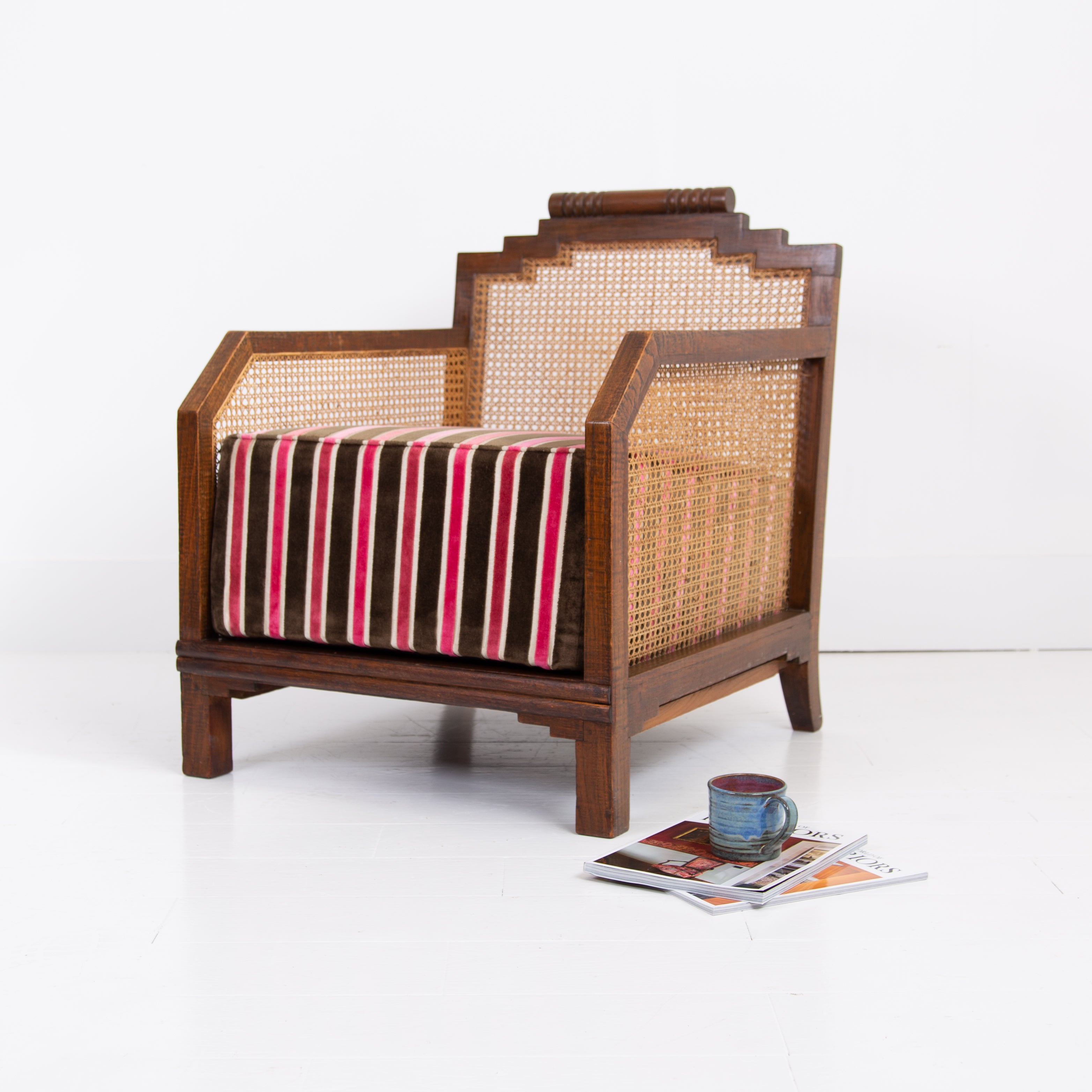 1930s Art Deco Bergere Armchair