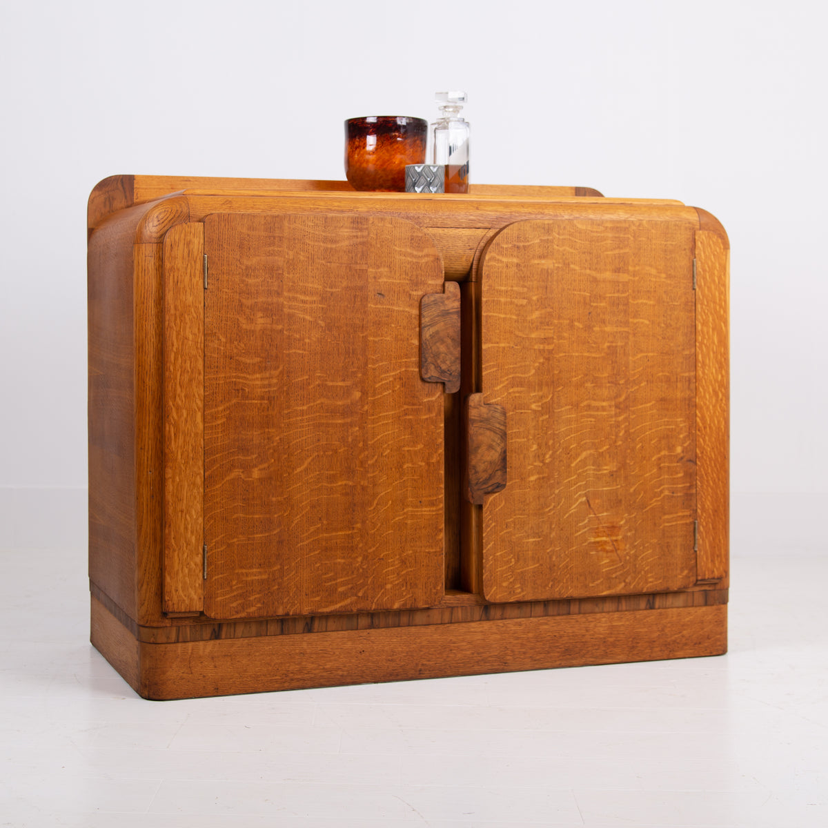 Art Deco Oak Sideboard Cabinet By Gomme 1930s