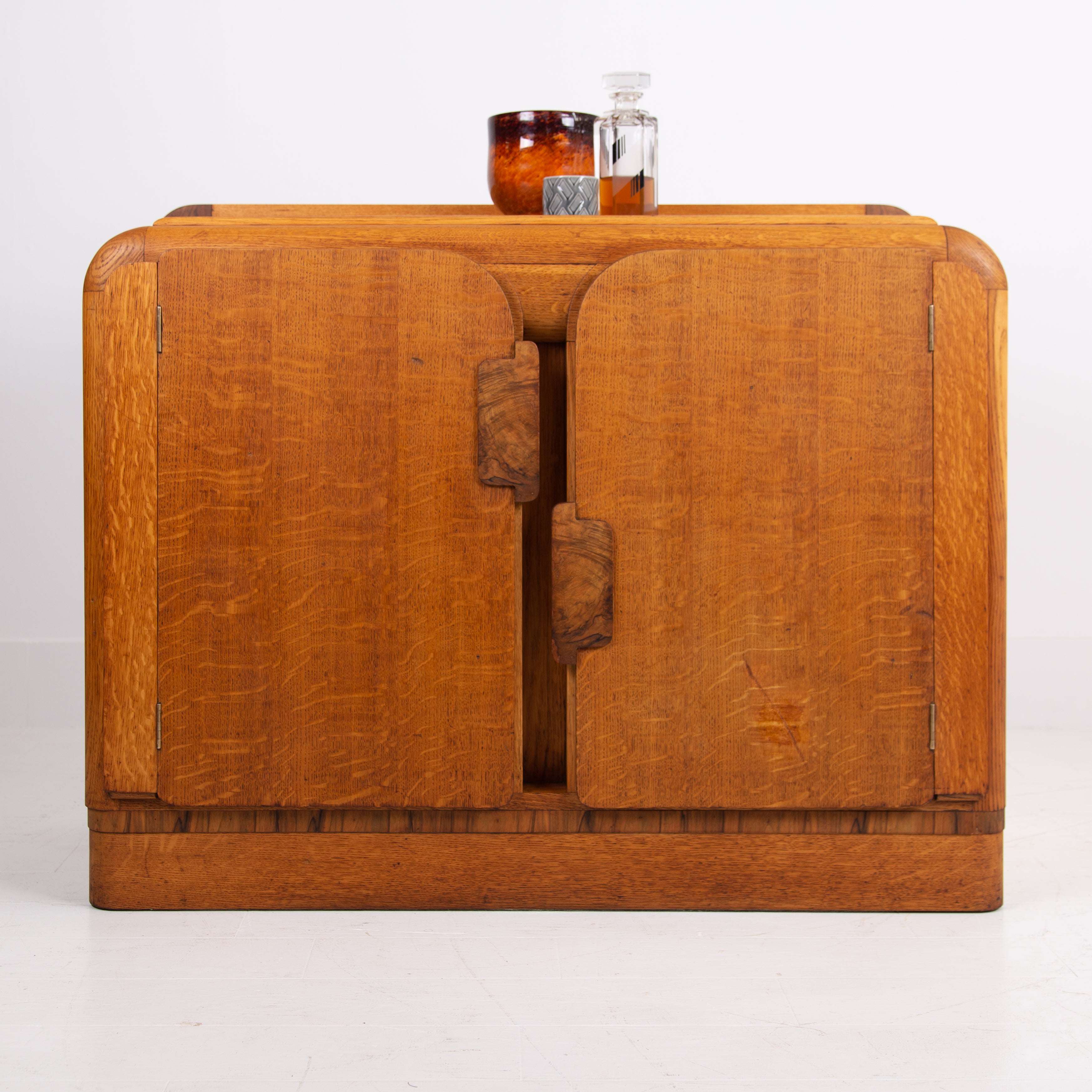 Art Deco Oak Sideboard Cabinet By Gomme 1930s