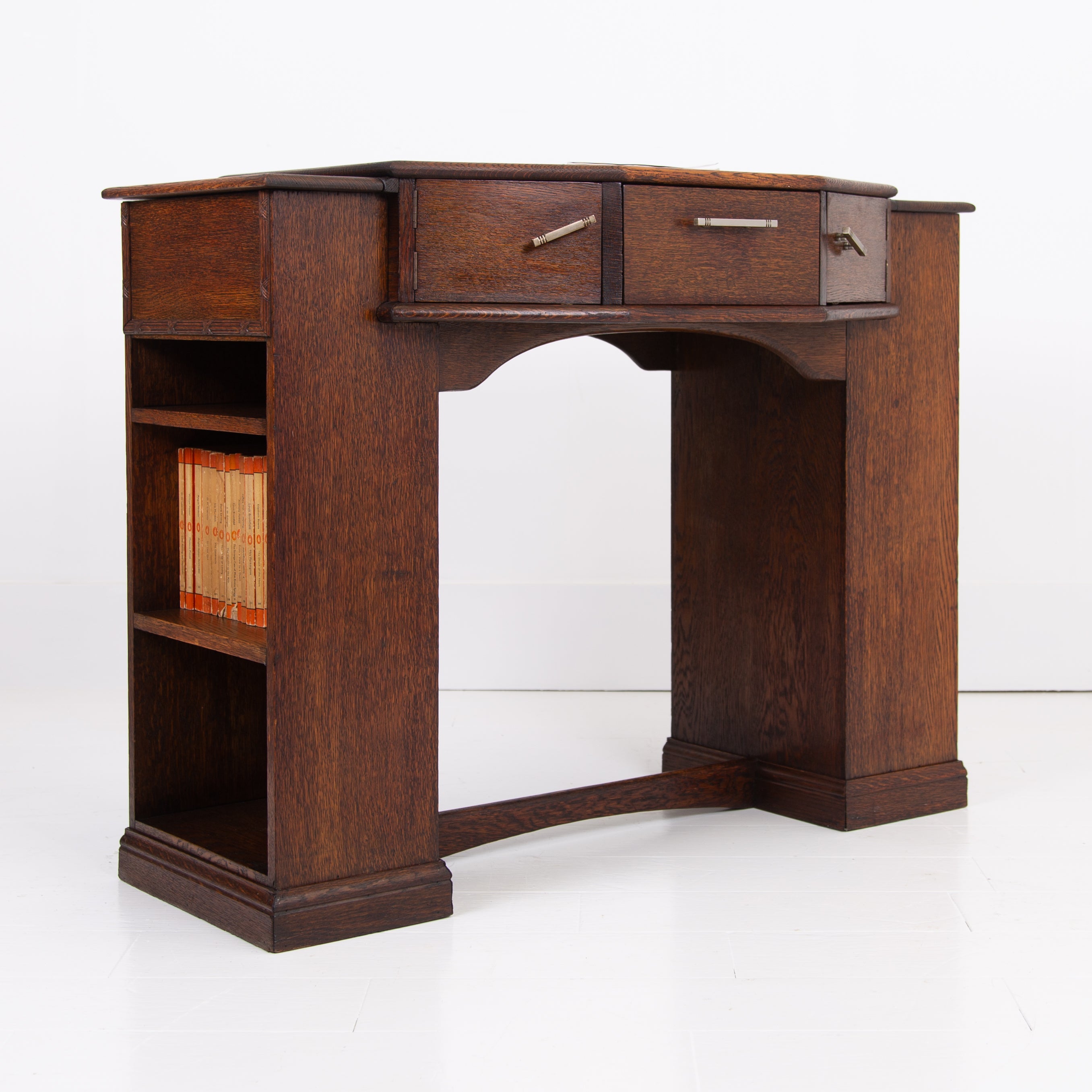 An English Oak Art Deco Modernist Desk C1930