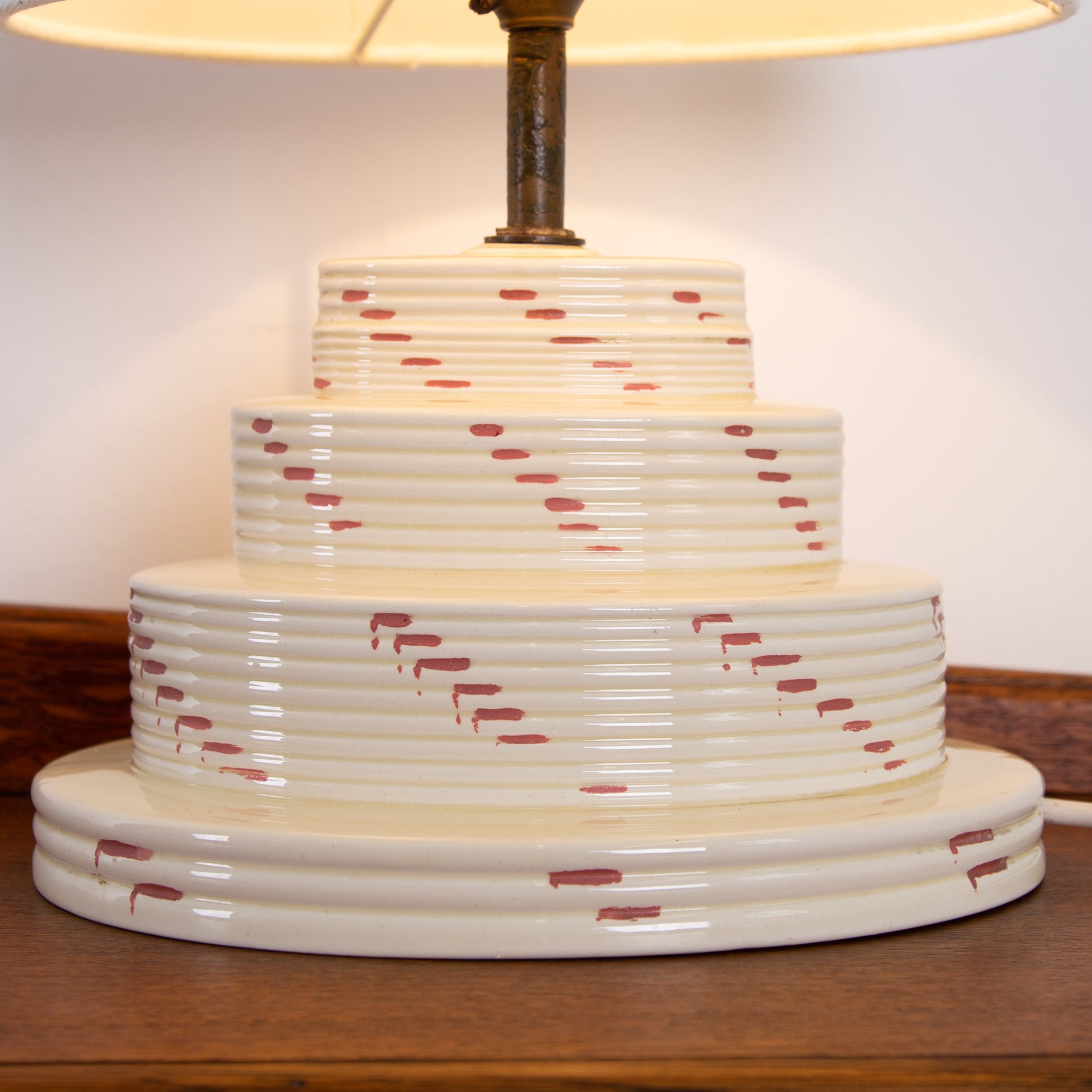 Attractive Art Deco Table Lamp By Wedgwood