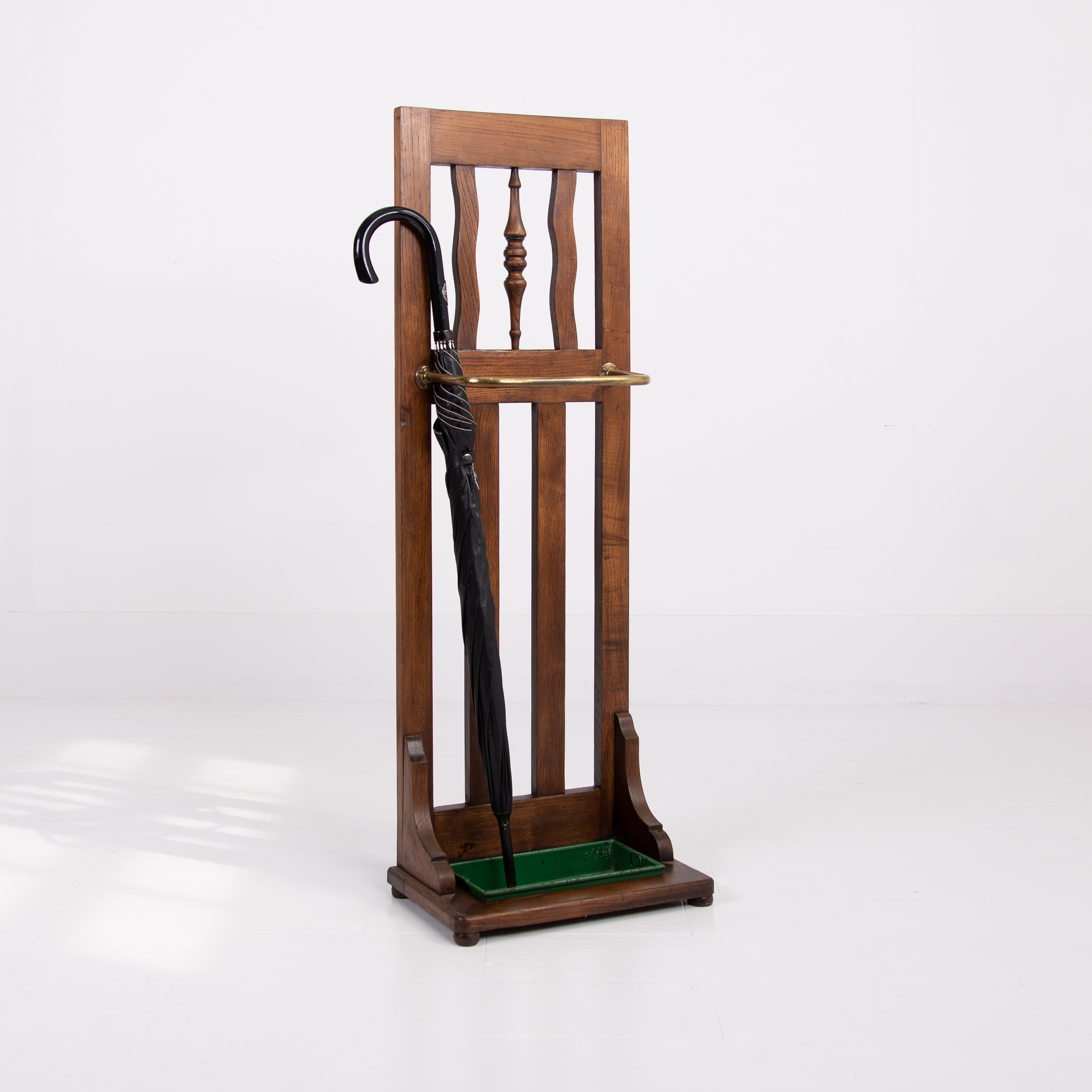 Arts and Crafts Oak Stick Umbrella Stand C1910