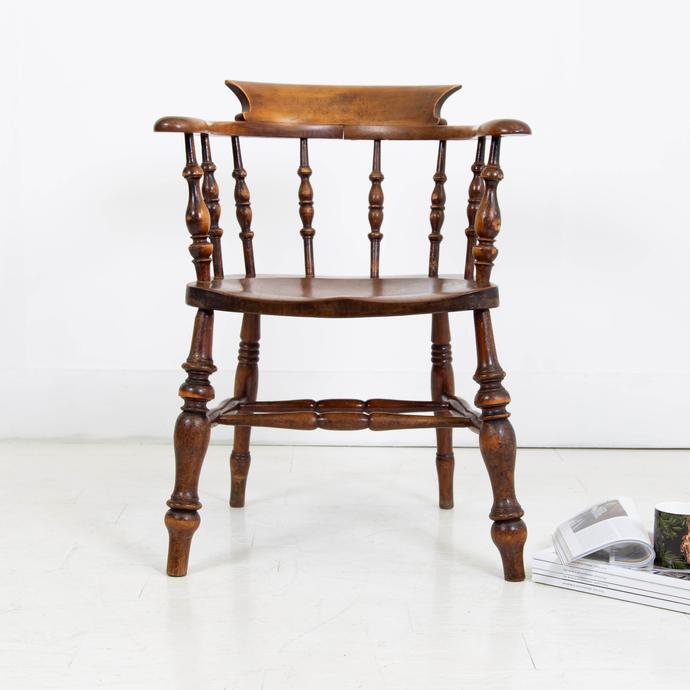 Victorian Smokers Bow Chair C.1890 - 1900