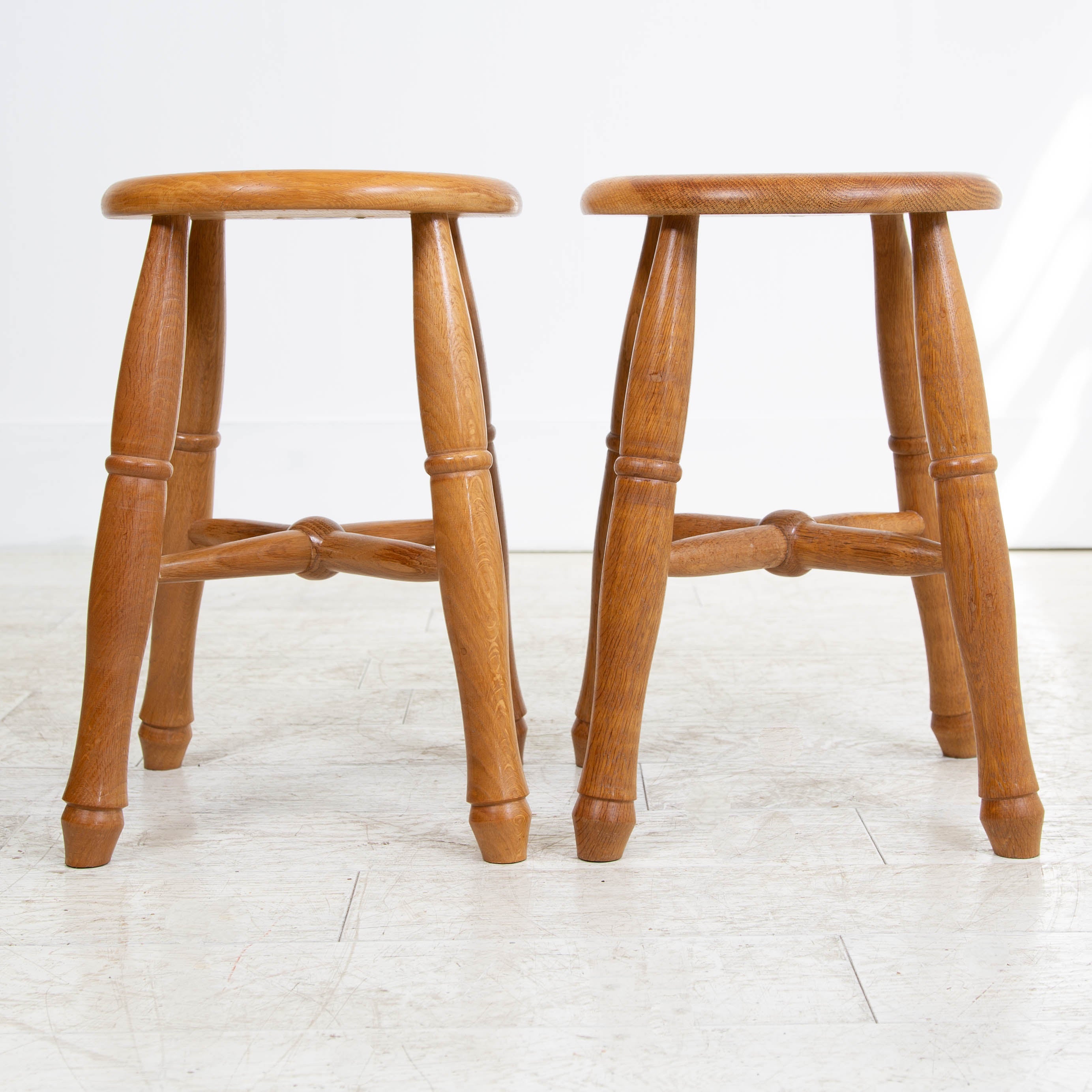 Handmade Oak Stool by Howard Knott 1 Remaining