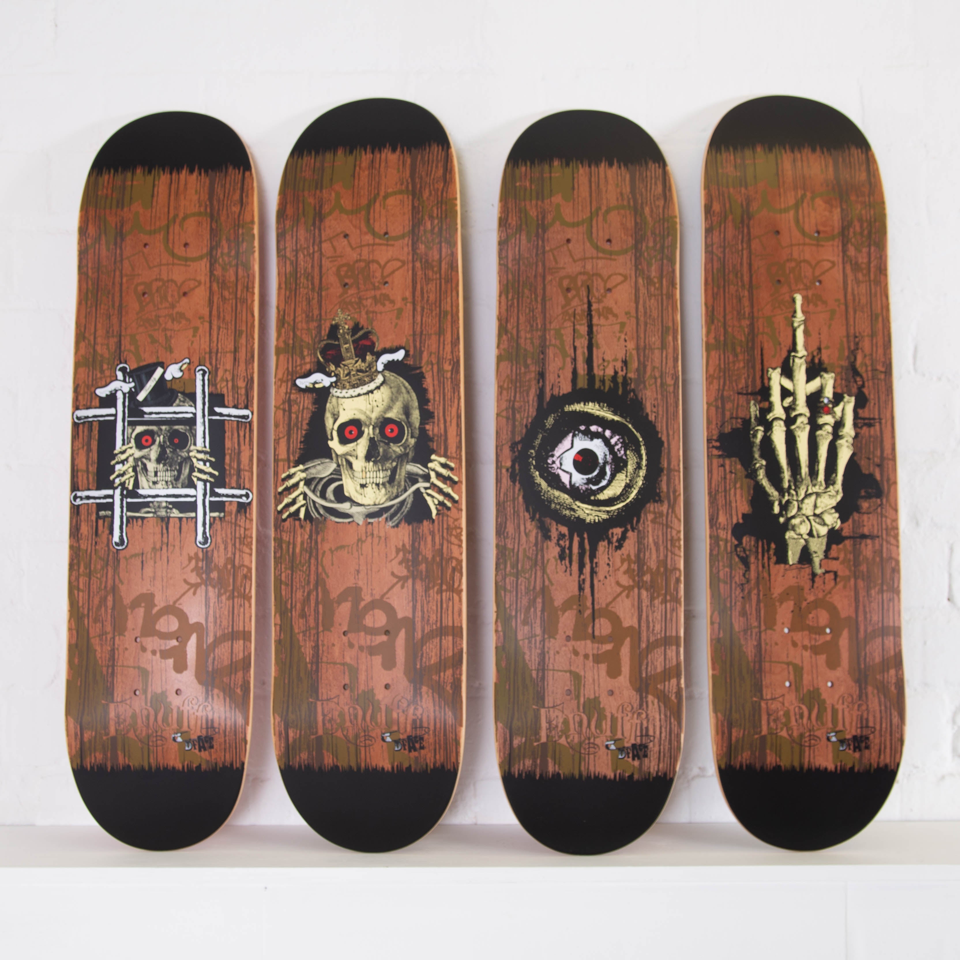 D*face x Enuff Skateboards Full Set of 4