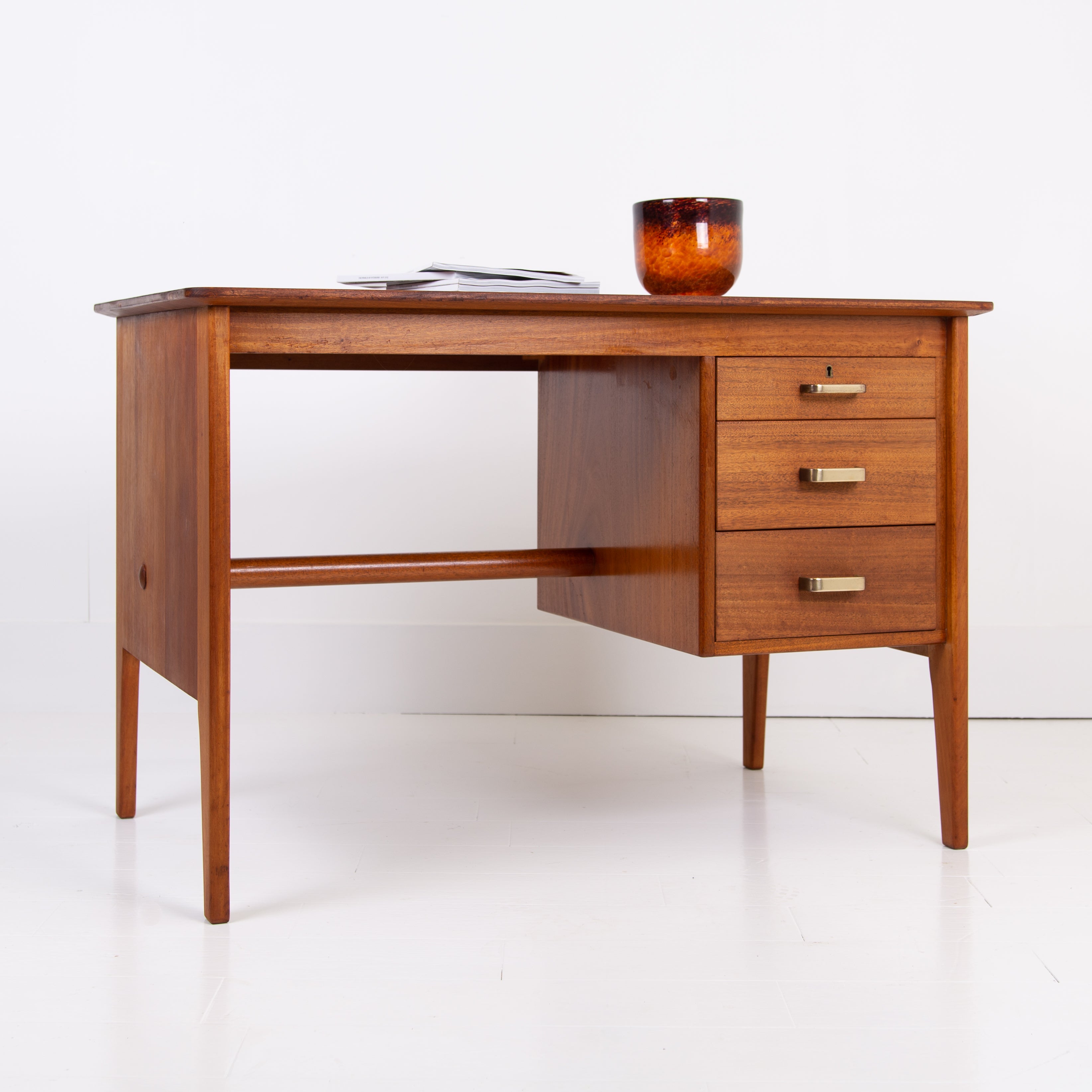Handsome Teak Mid Century Gordon Russell Desk