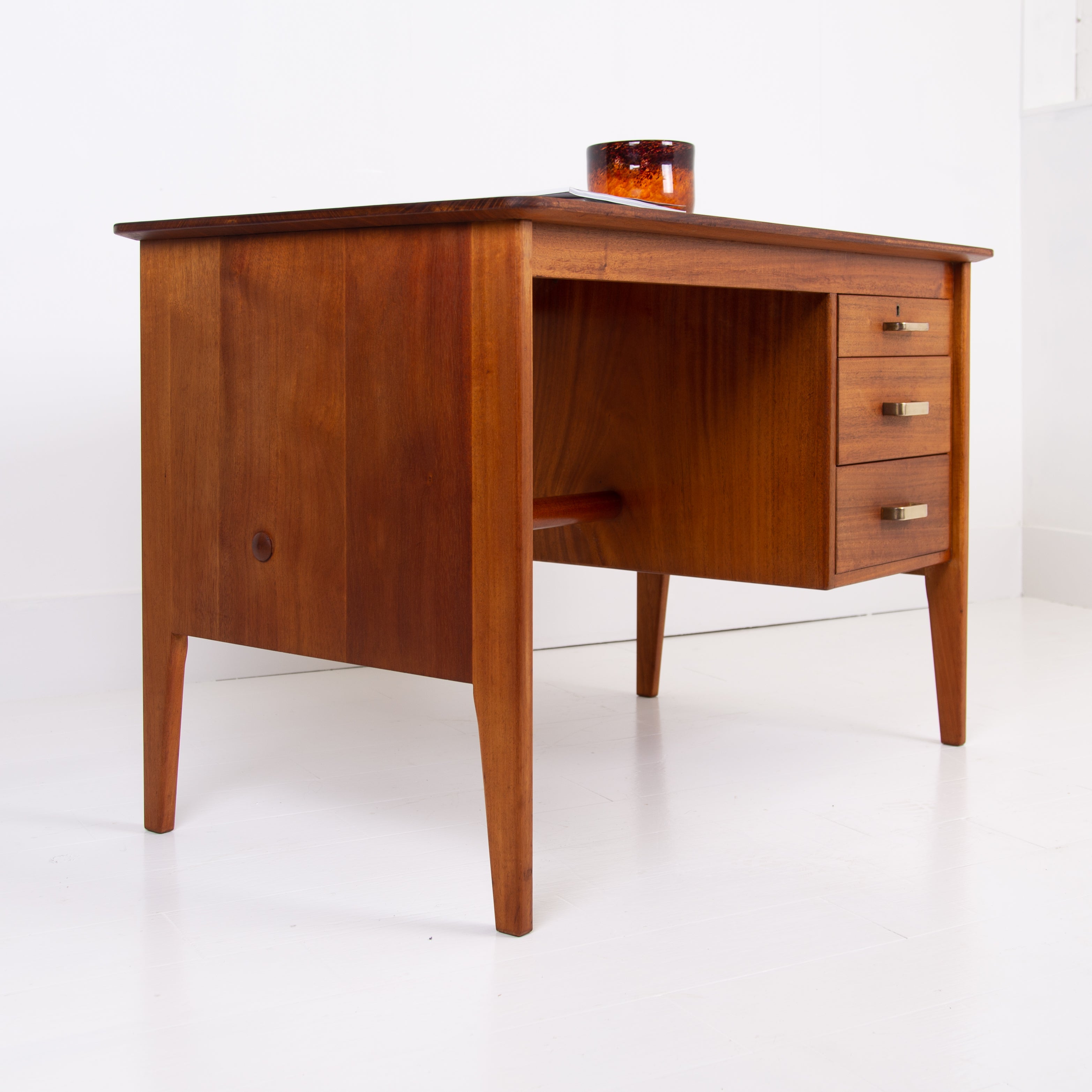 Handsome Teak Mid Century Gordon Russell Desk