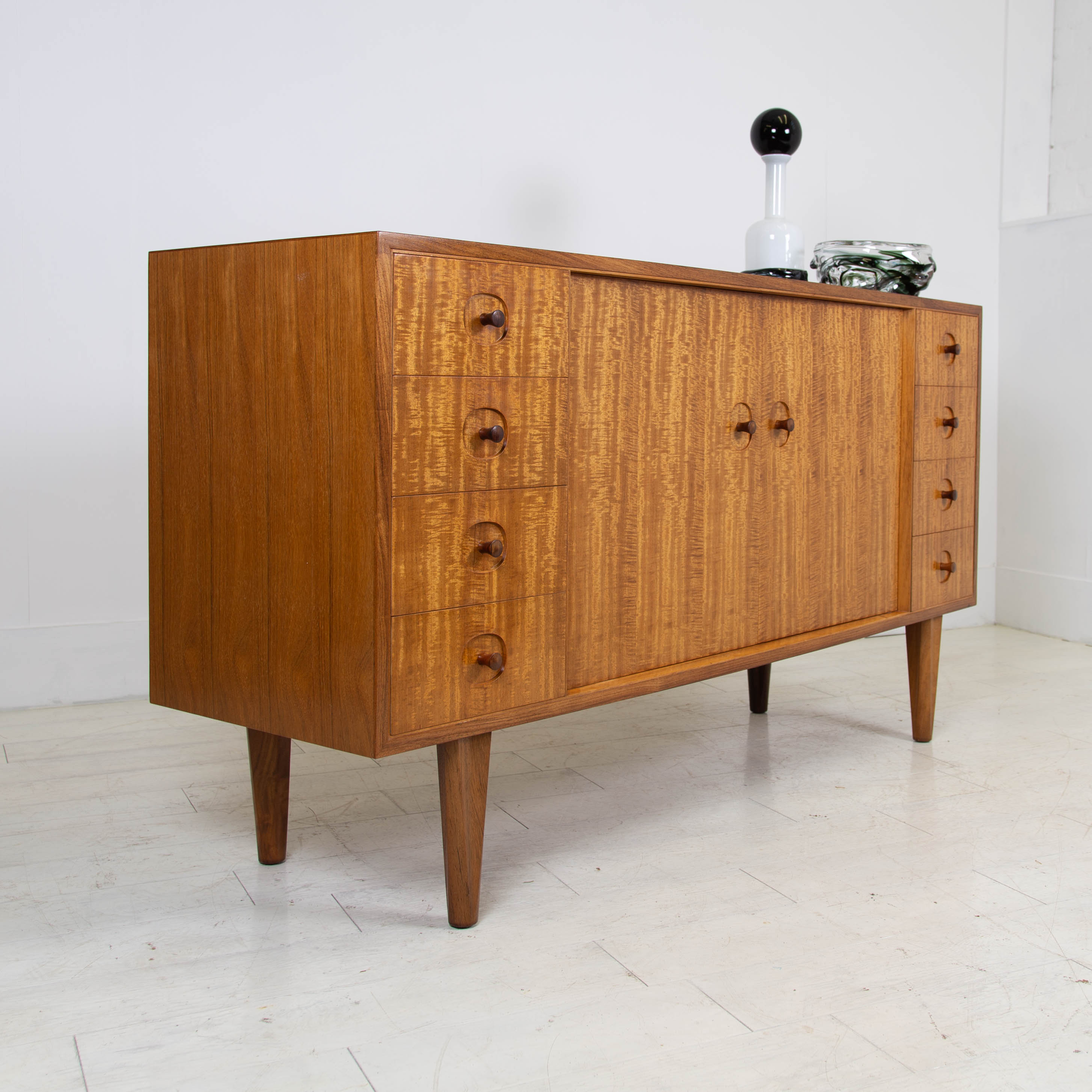 Gordon Russell Mid Century Satinwood and Indian Rosewood Sideboard