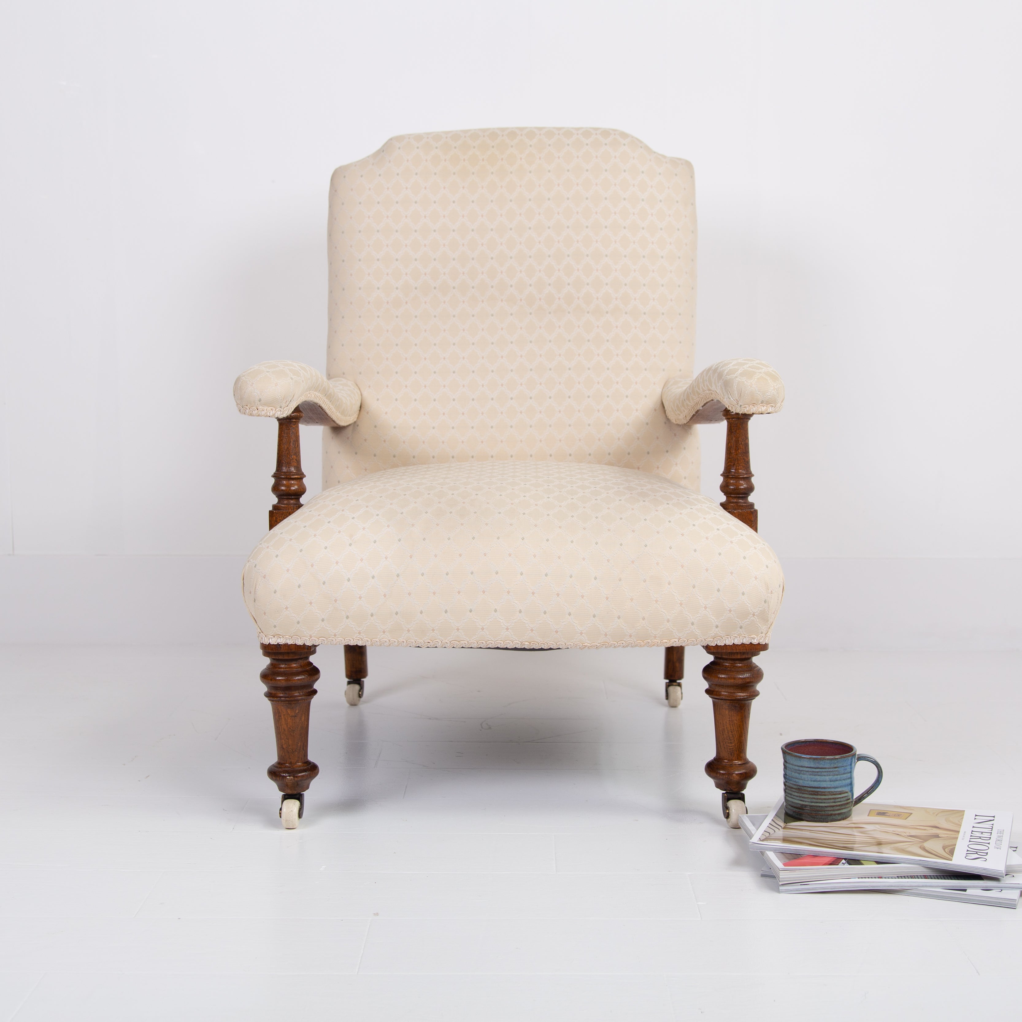 Howard and Sons Style Open Armchair C1880