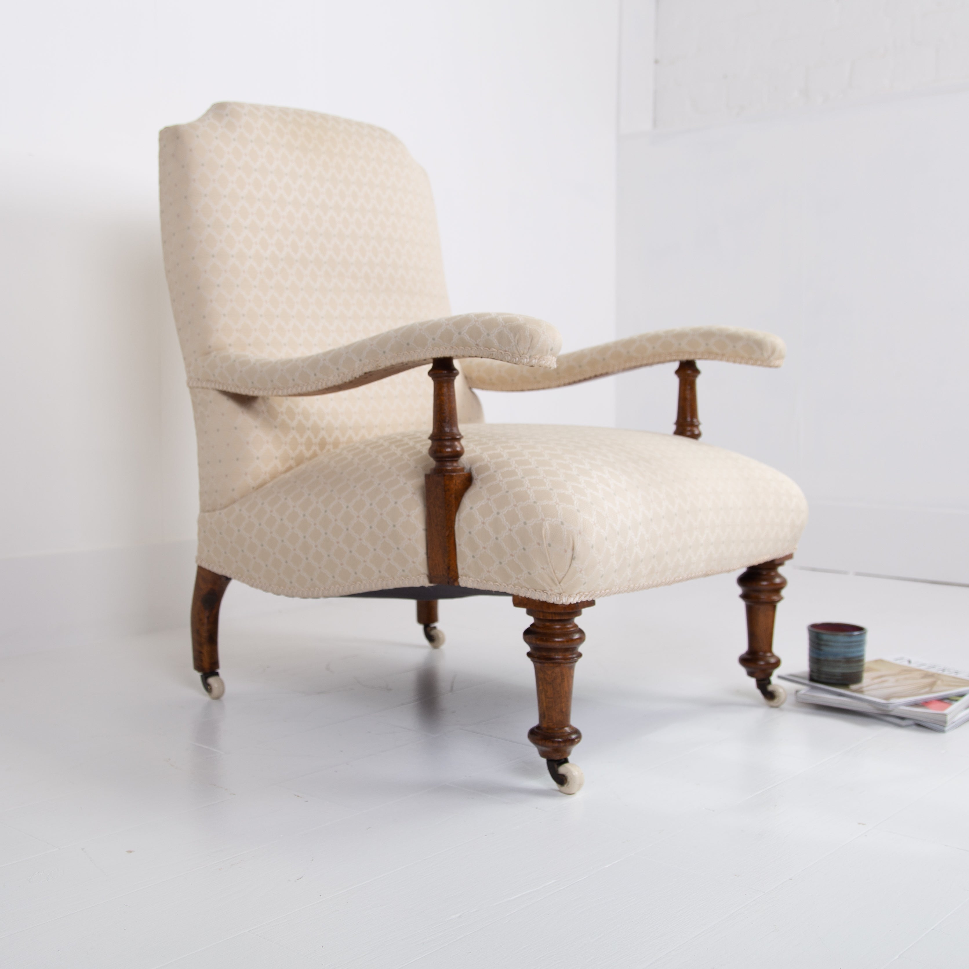 Howard and Sons Style Open Armchair C1880