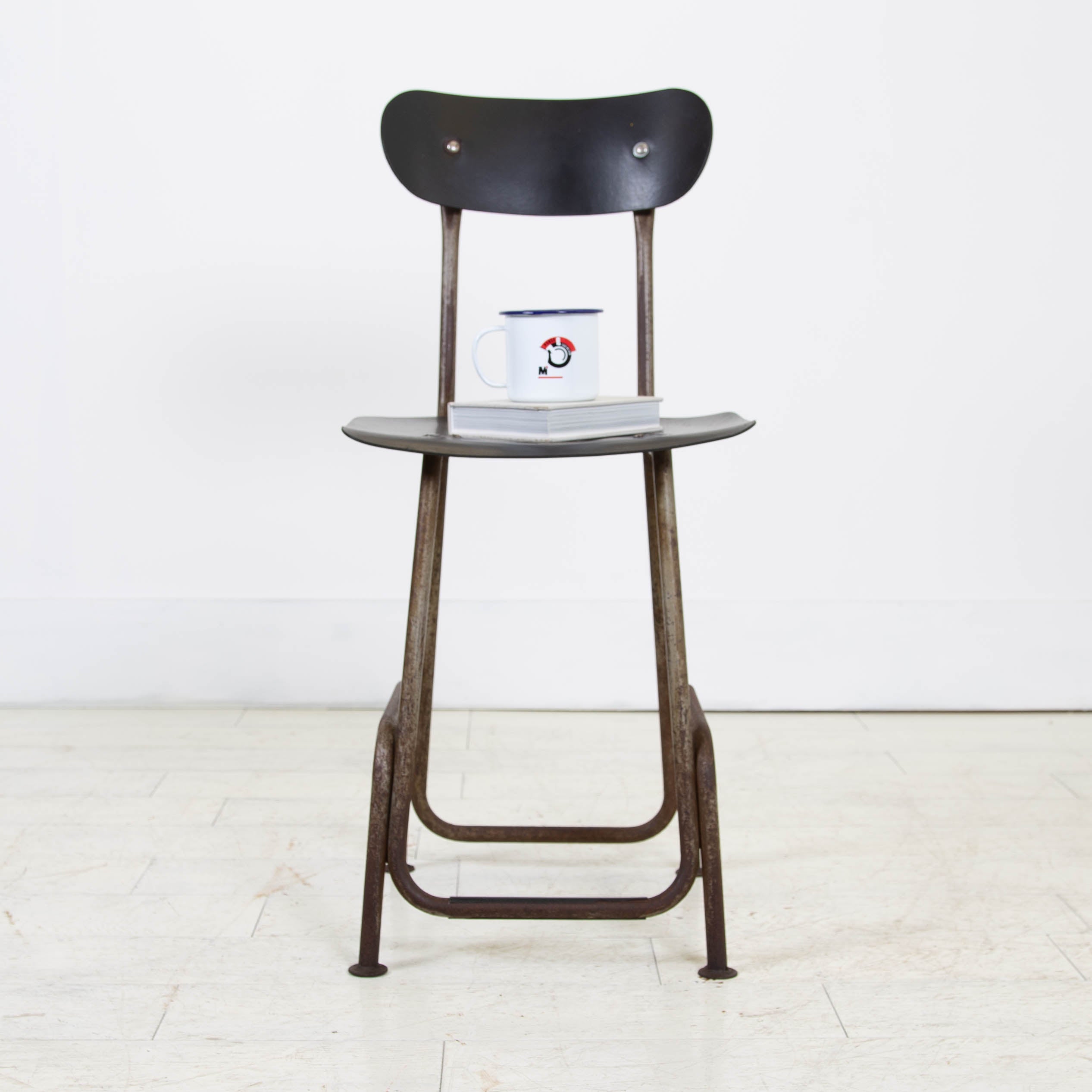 Vintage 1940s Industrial Stool from the Jewellery Quarter