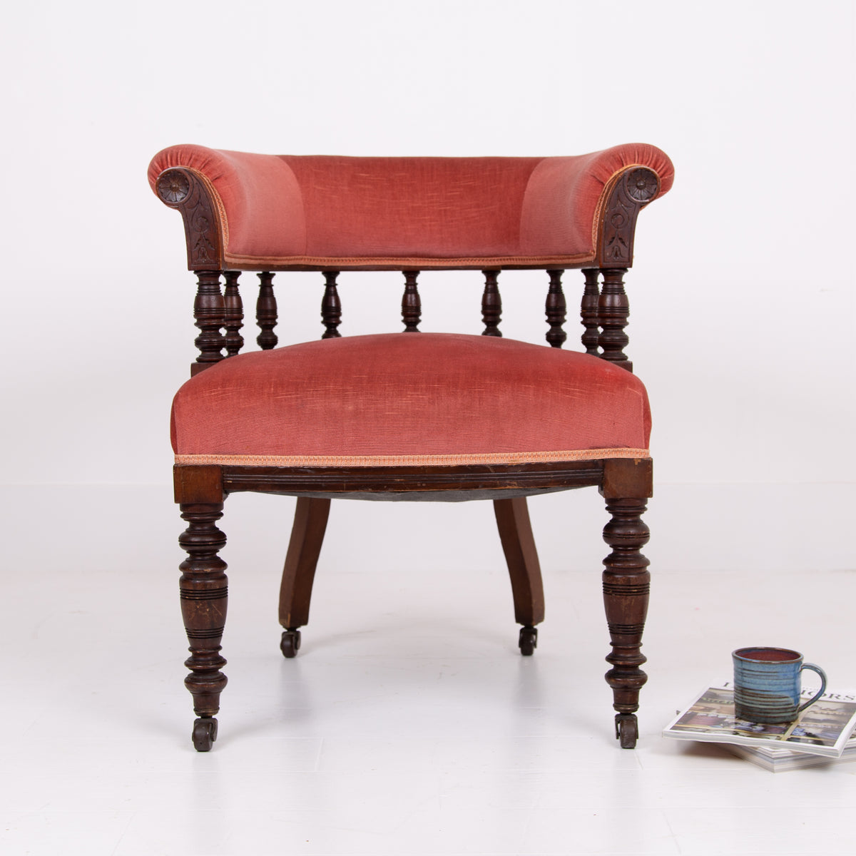 Handsome Victorian Horseshoe Back Chair c1890