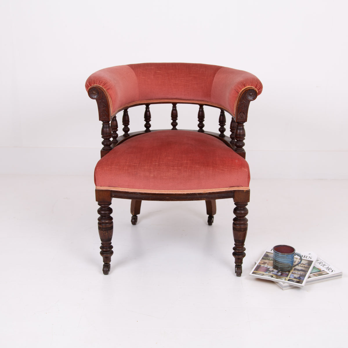 Handsome Victorian Horseshoe Back Chair c1890