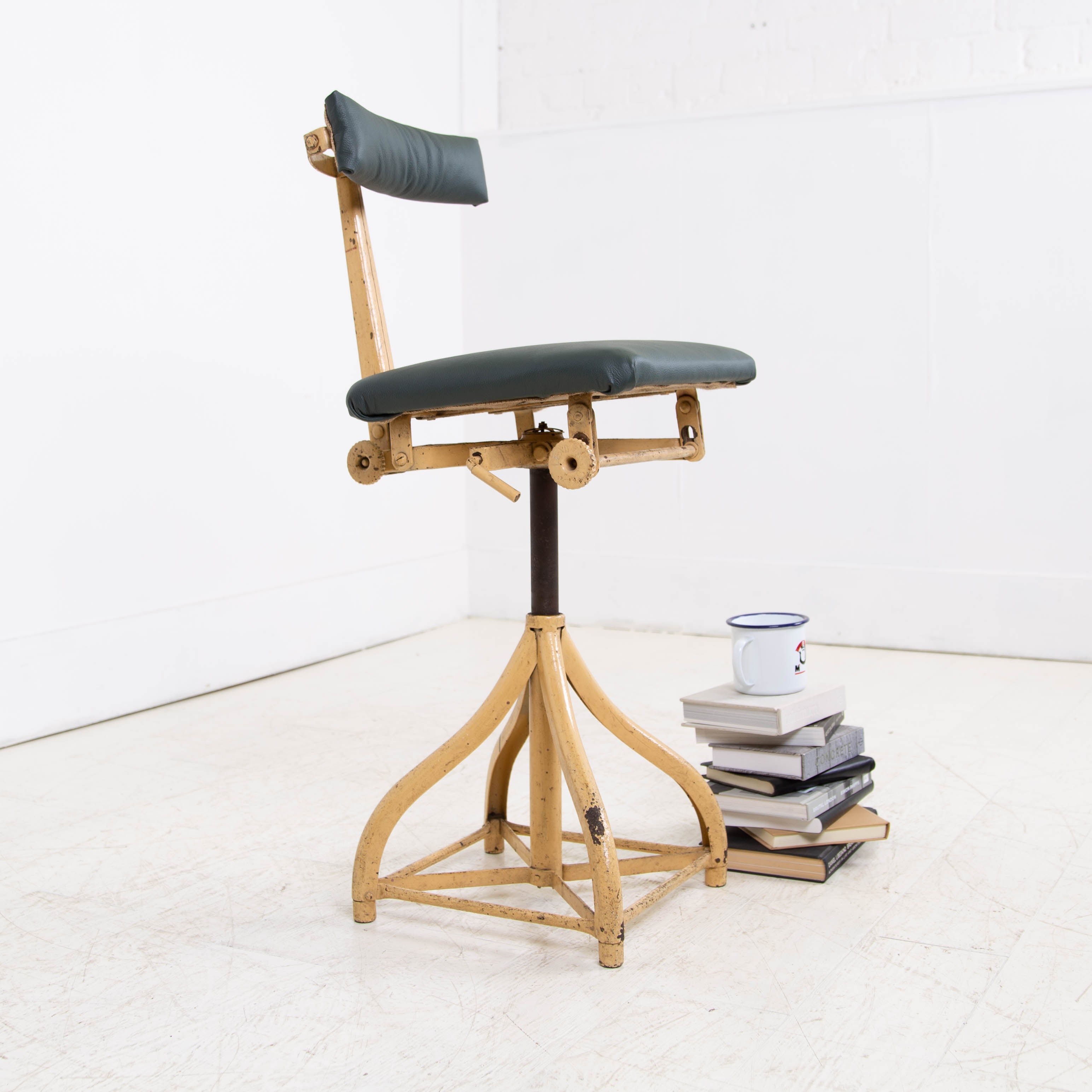 1940s Swivel Workshop Chair by Leabank