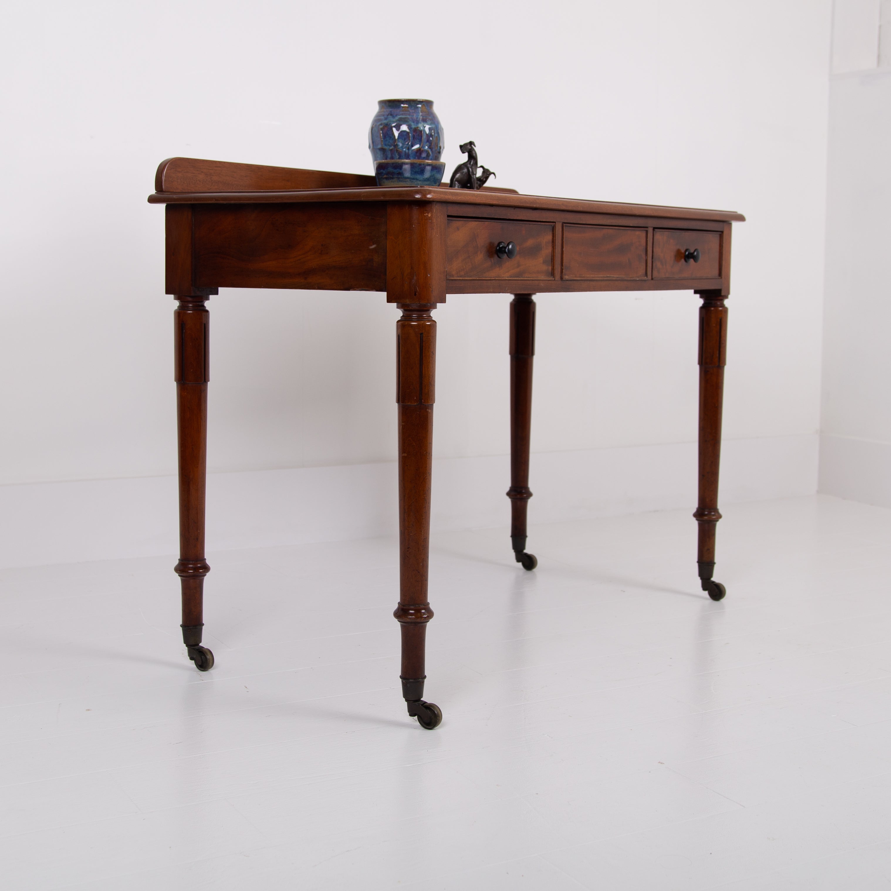 Delightful 19th Century Period 2 Drawer Side Table C1870