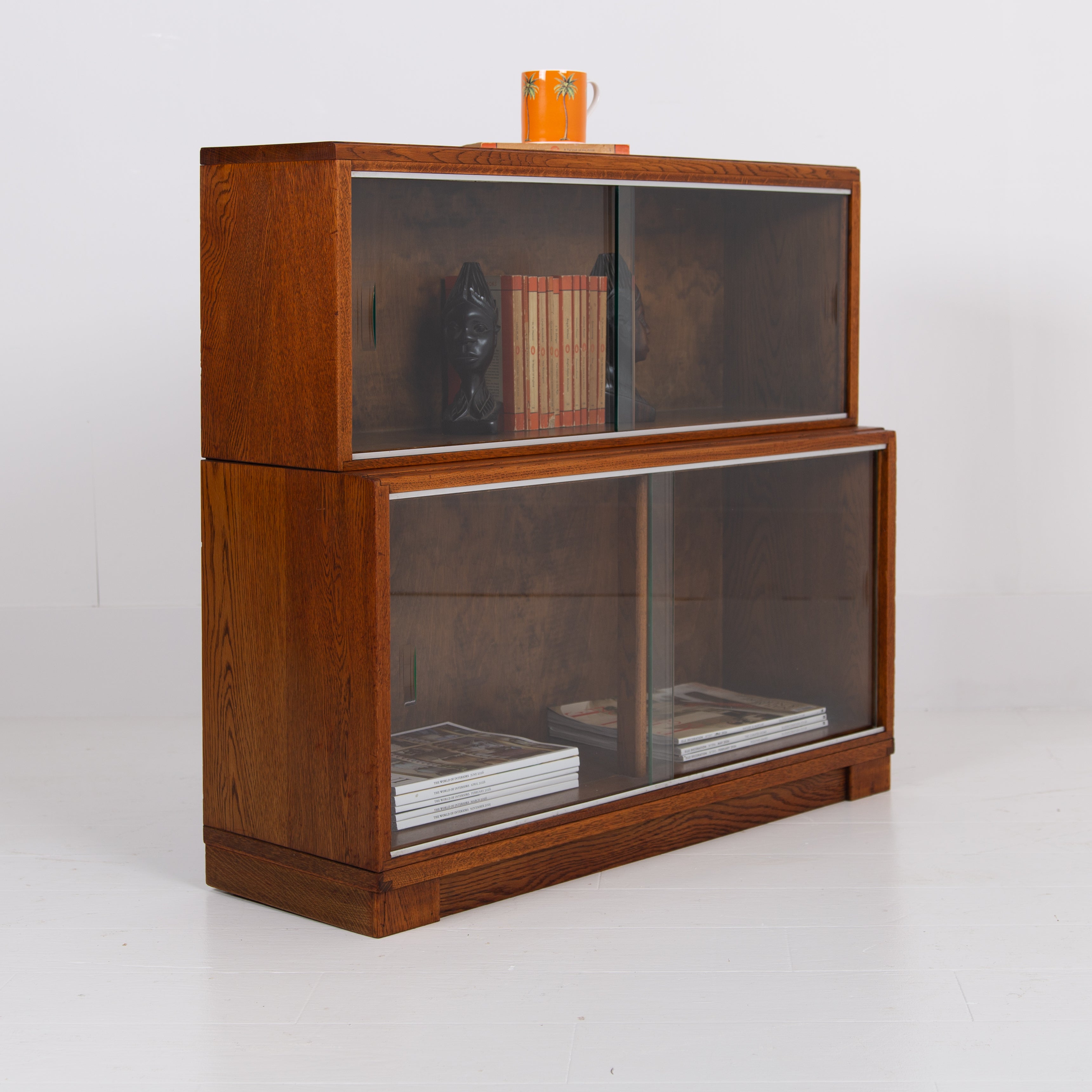 Smart Oak Glazed Bookcase By Minty of Oxford C1940