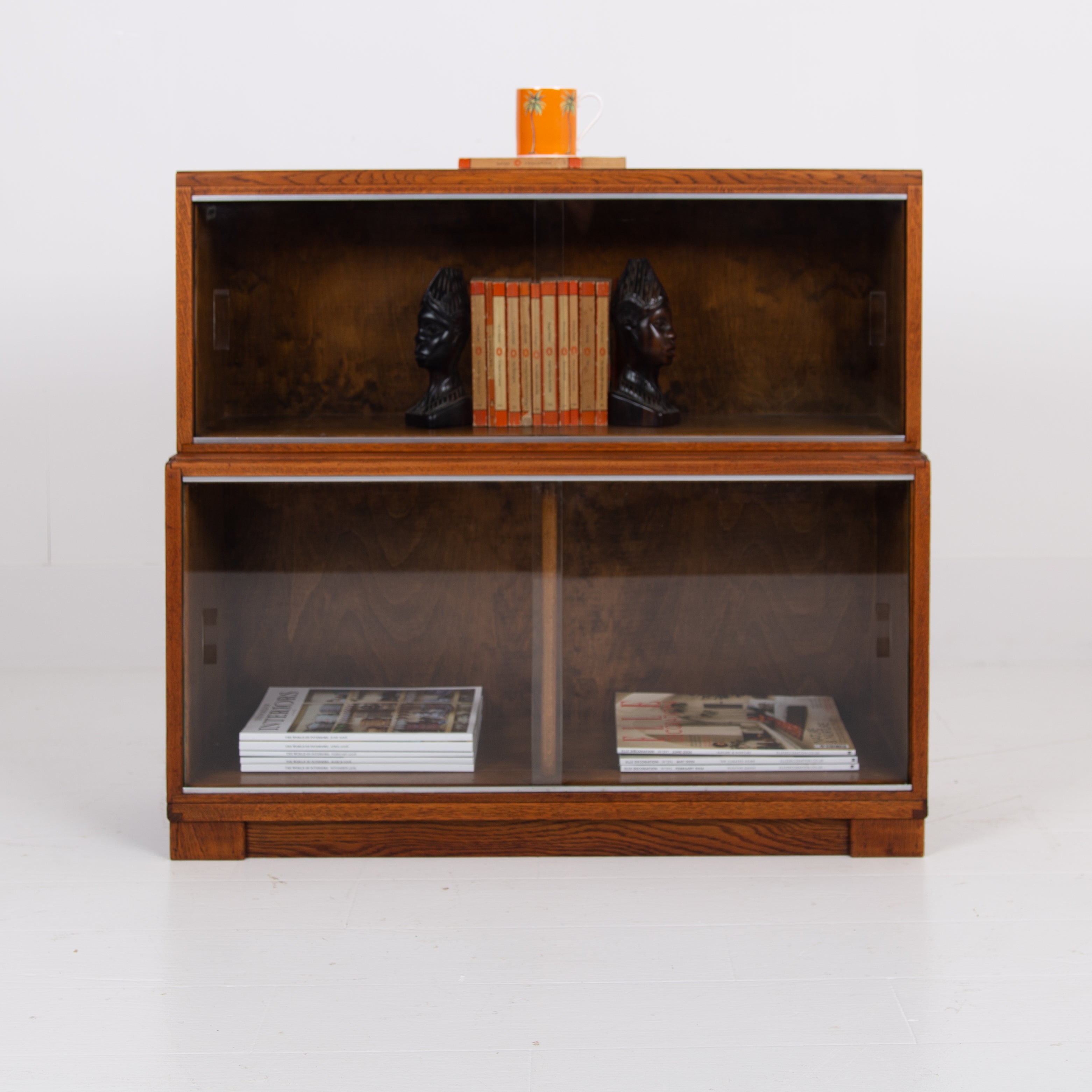 Smart Oak Glazed Bookcase By Minty of Oxford C1940