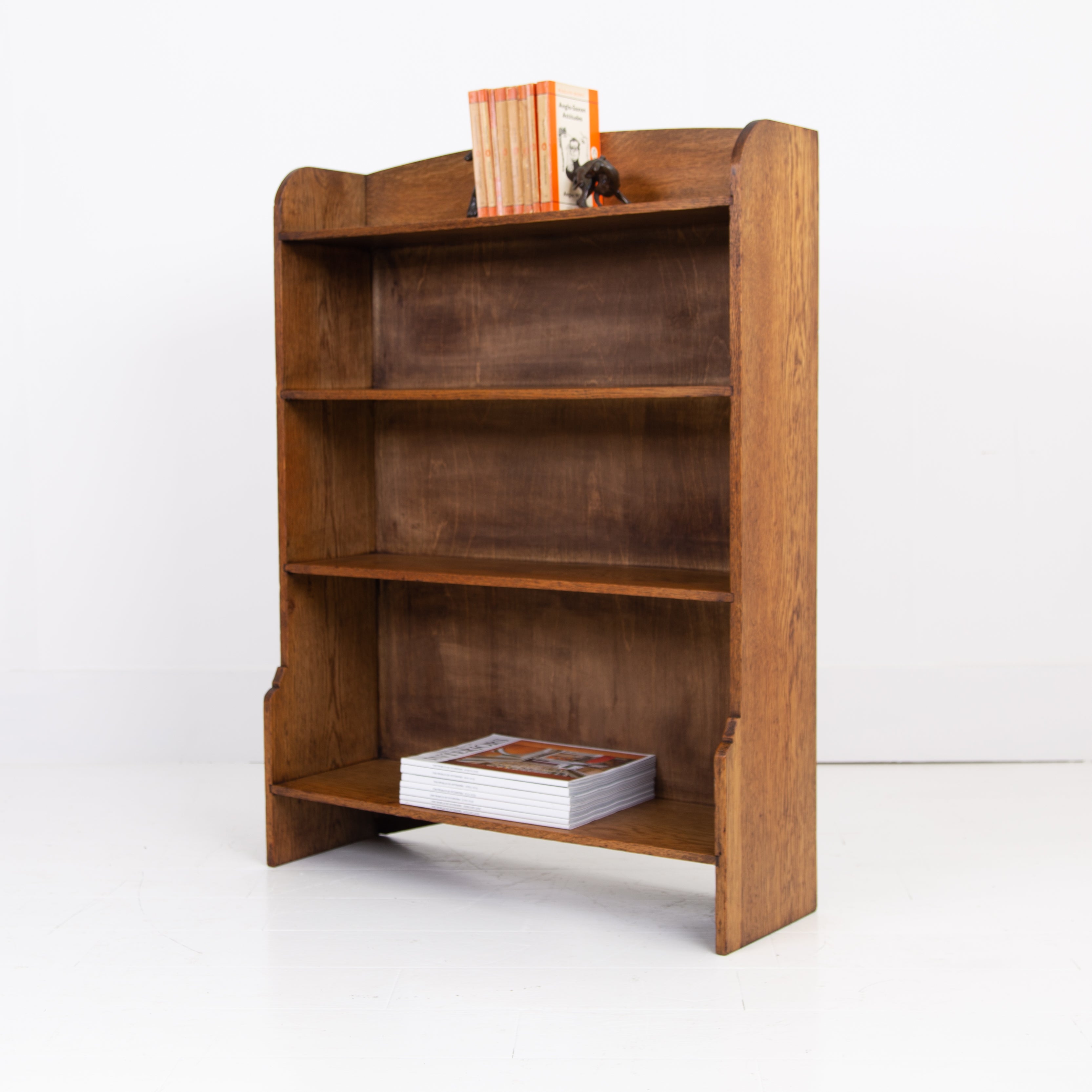 Attractive 1930s English Oak Bookcase