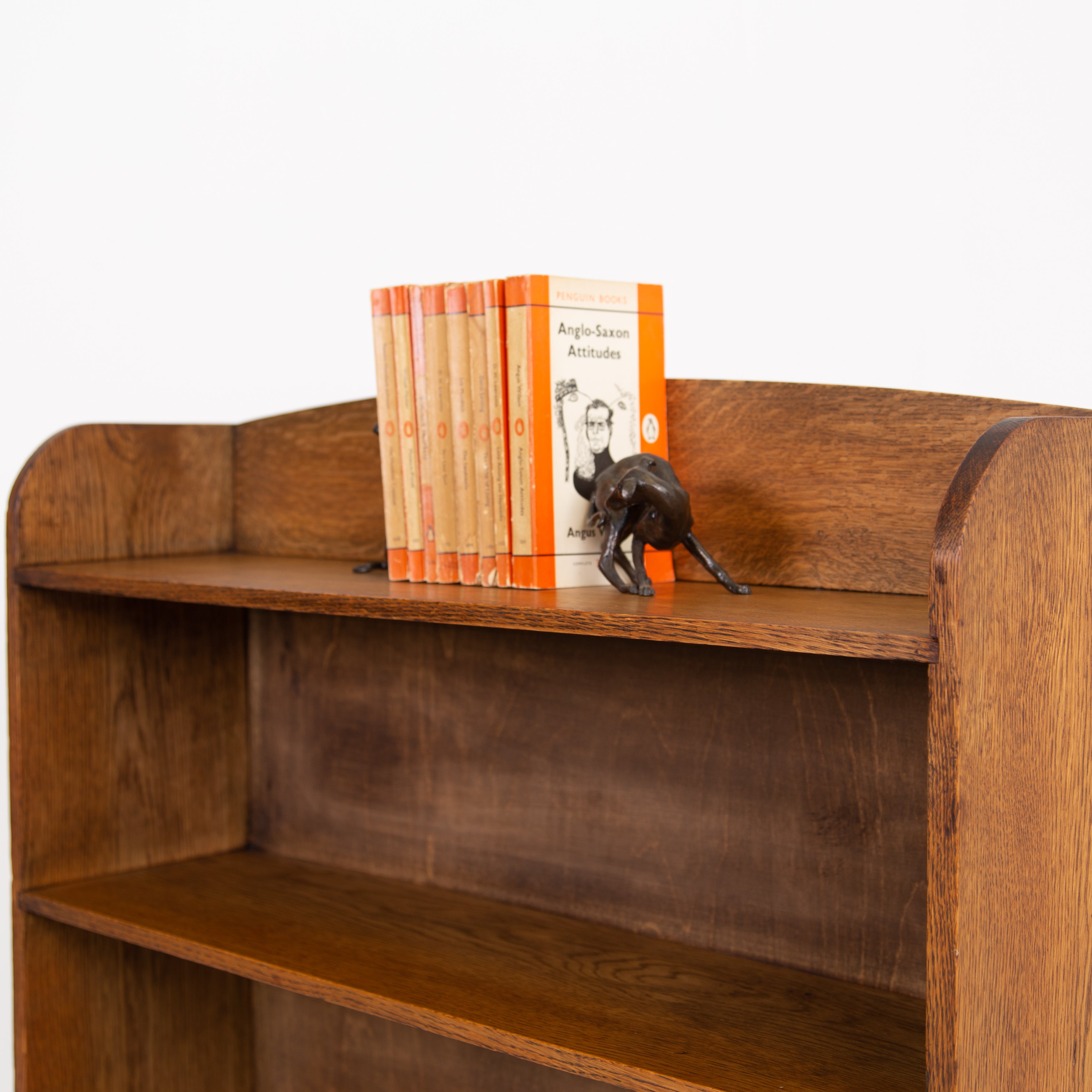 Attractive 1930s English Oak Bookcase