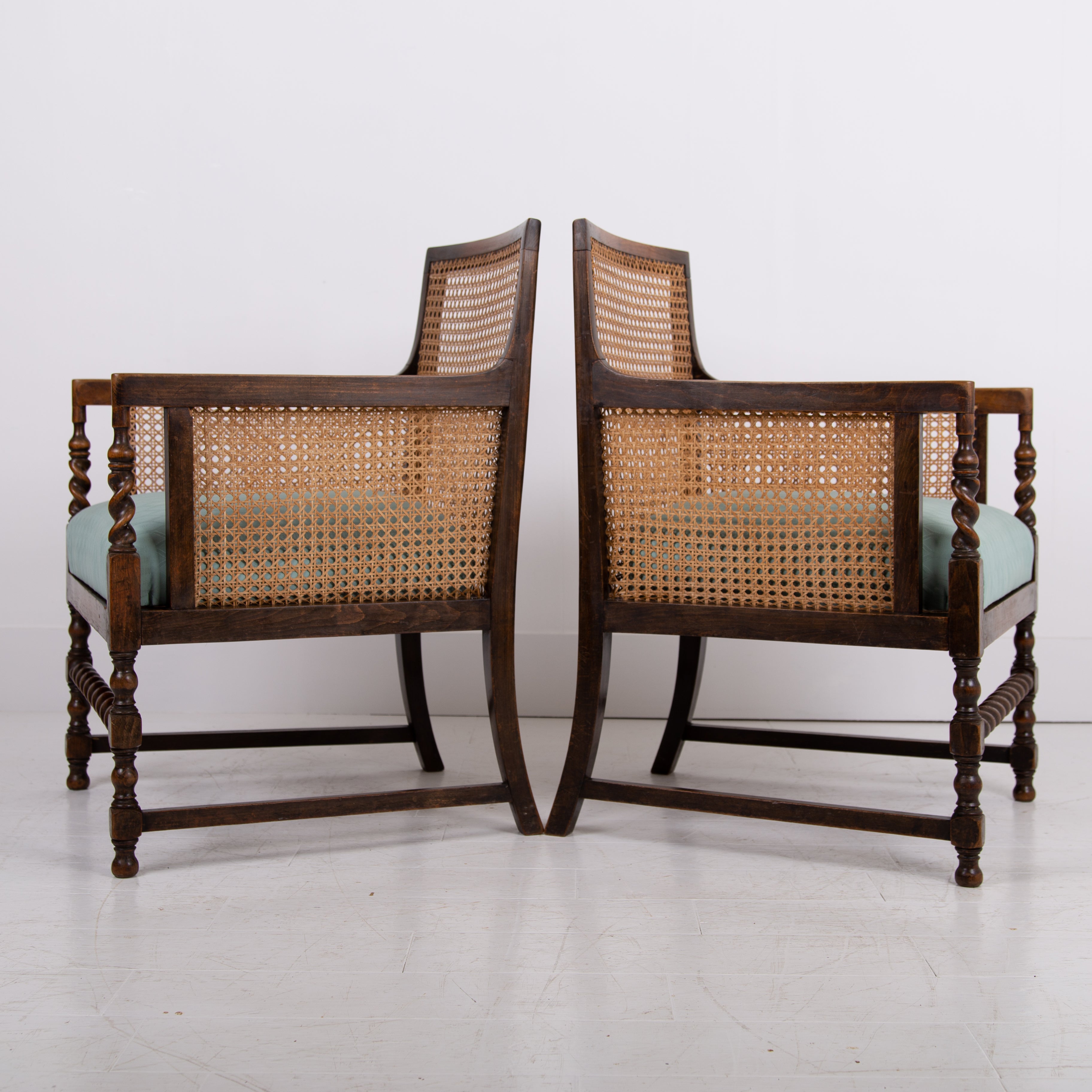Attractive Bergere Armchair C1915 We Have 2