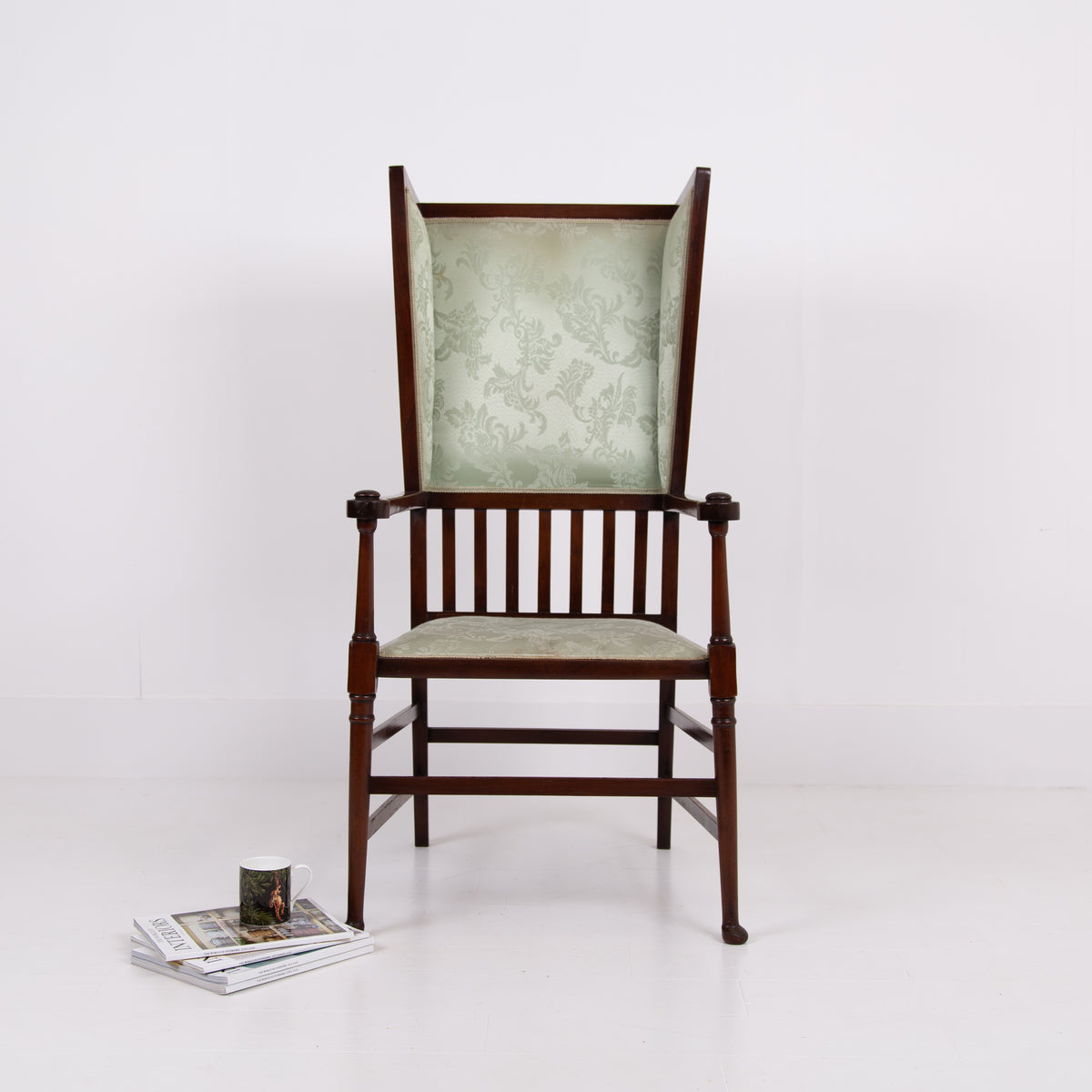 Interesting Arts and Crafts Winged Armchair 1910