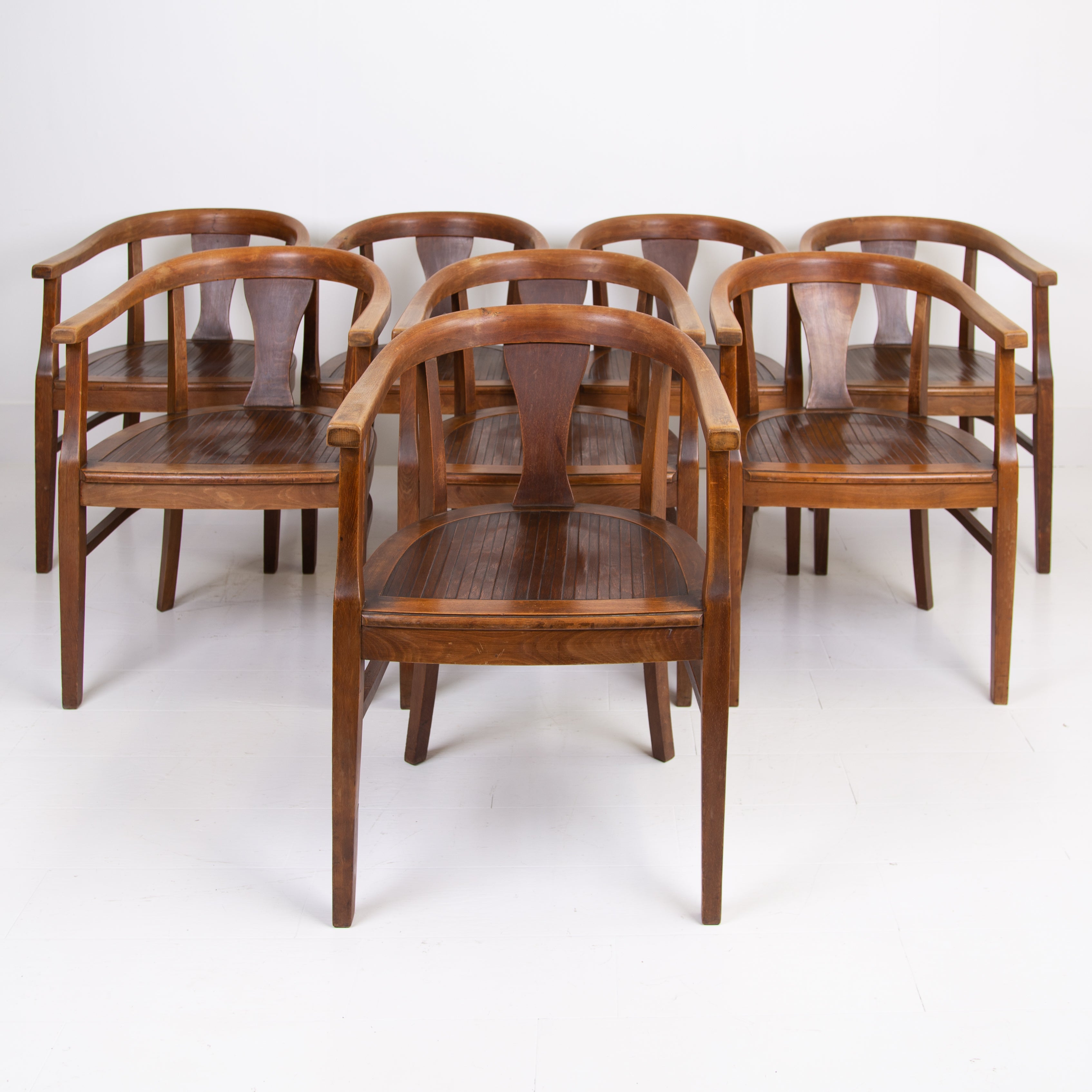 Set of 8 Bentwood Armchairs Dining Chairs 1935