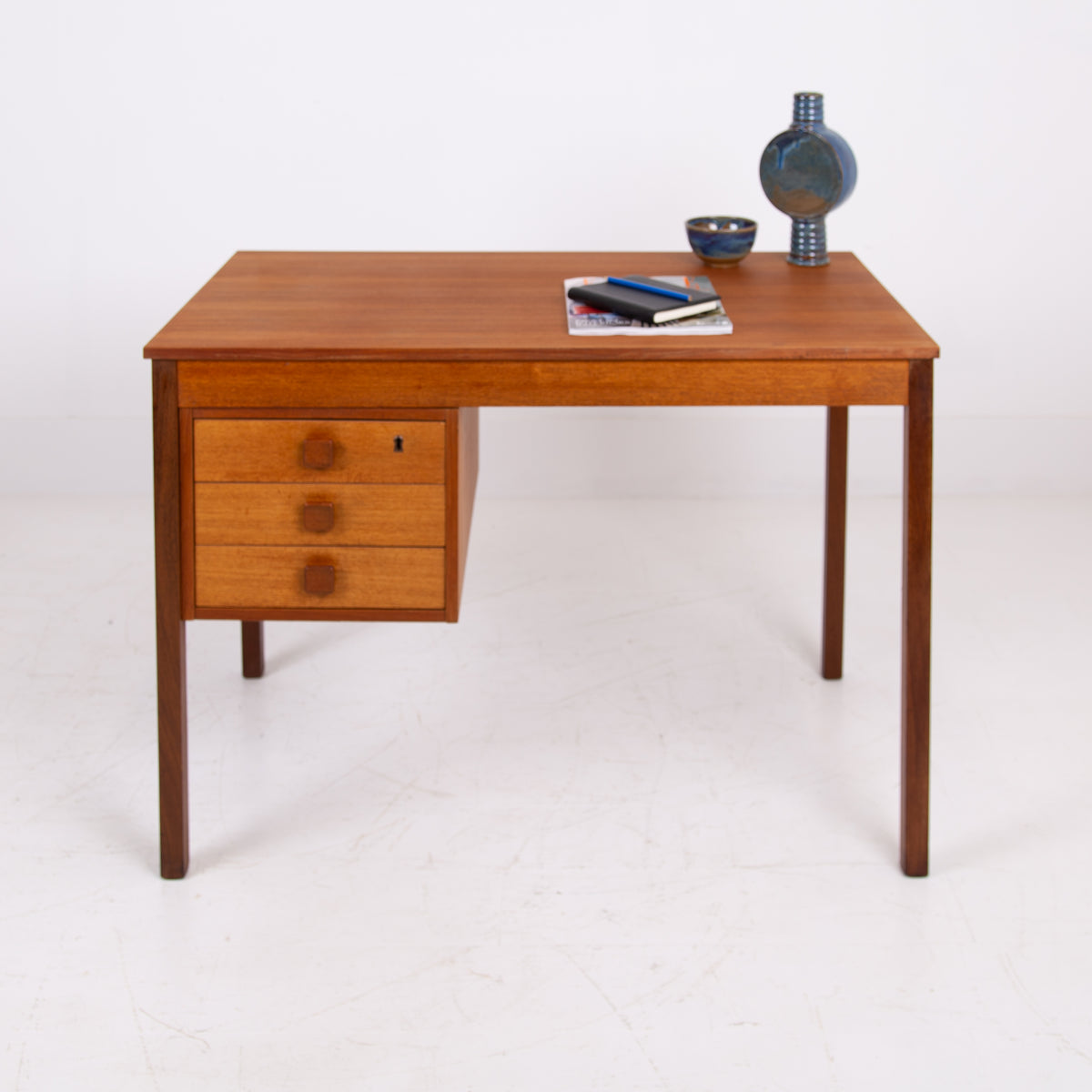 Mid-Century Danish Teak Desk by Domino Mobler