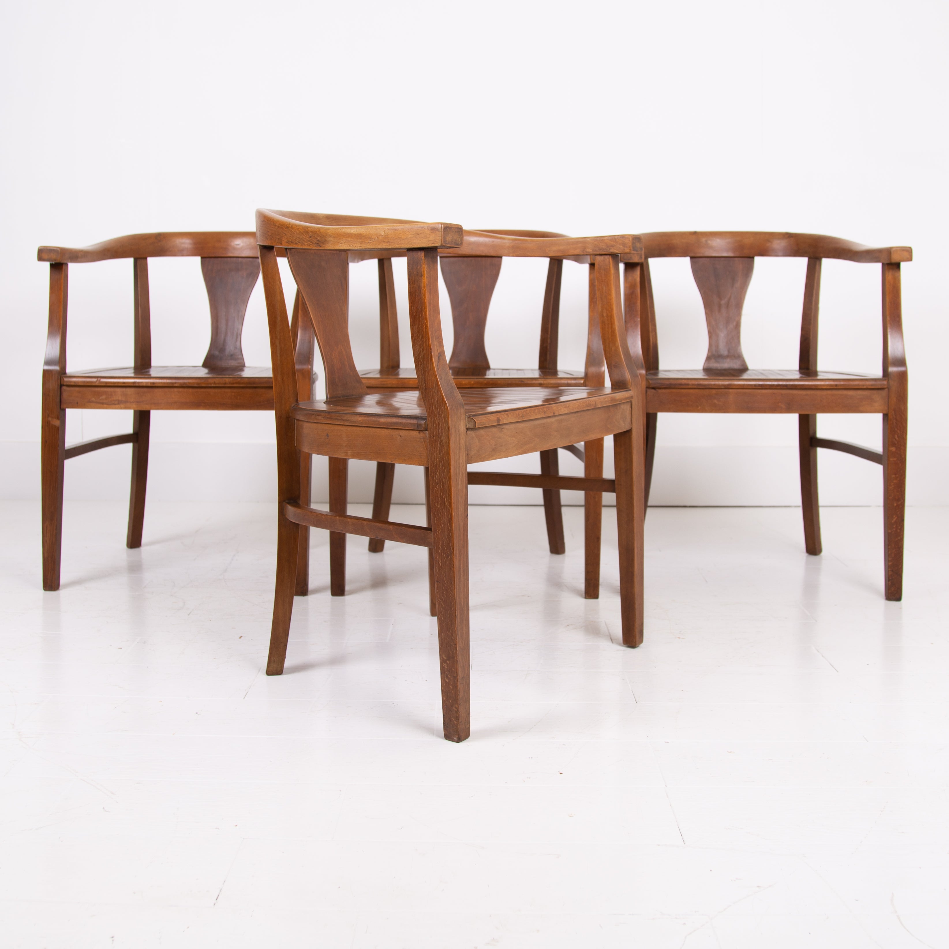 Set of 4 Bentwood Armchairs Dining Chairs 1935