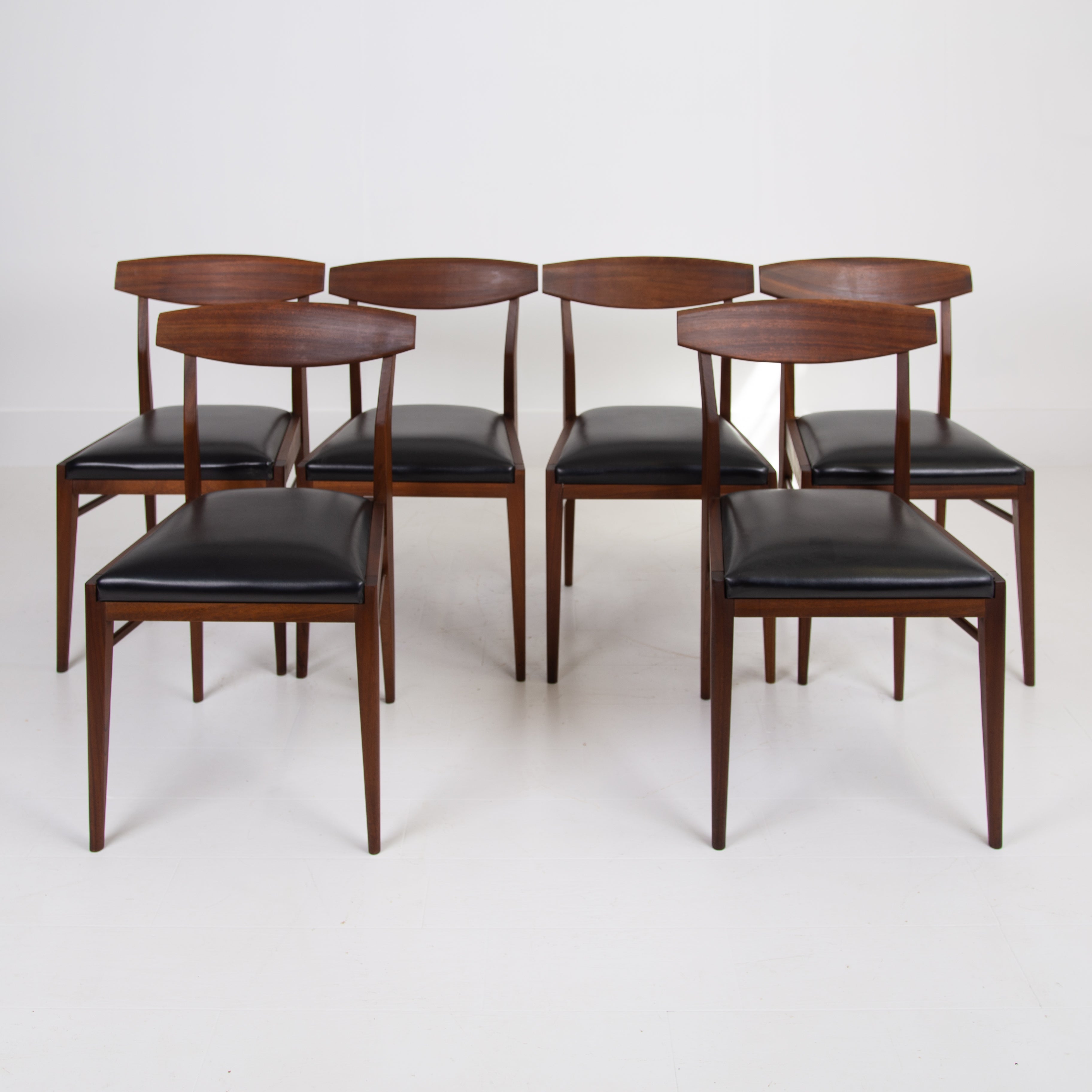 Set 6 Mid Century Teak Dining Chairs By McIntosh