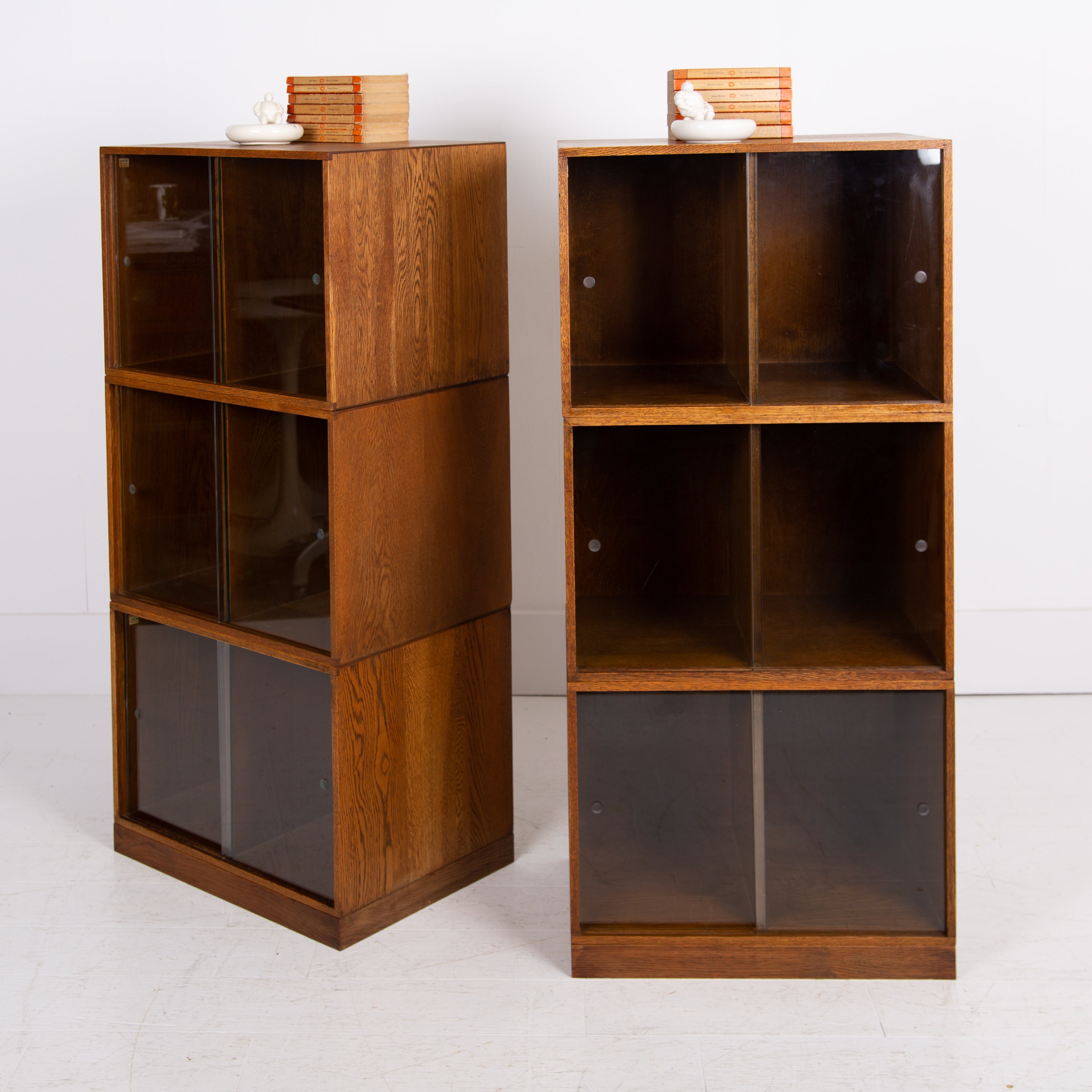 A Mid Century Unix Solid Oak Cabinet C1960 We Have Two