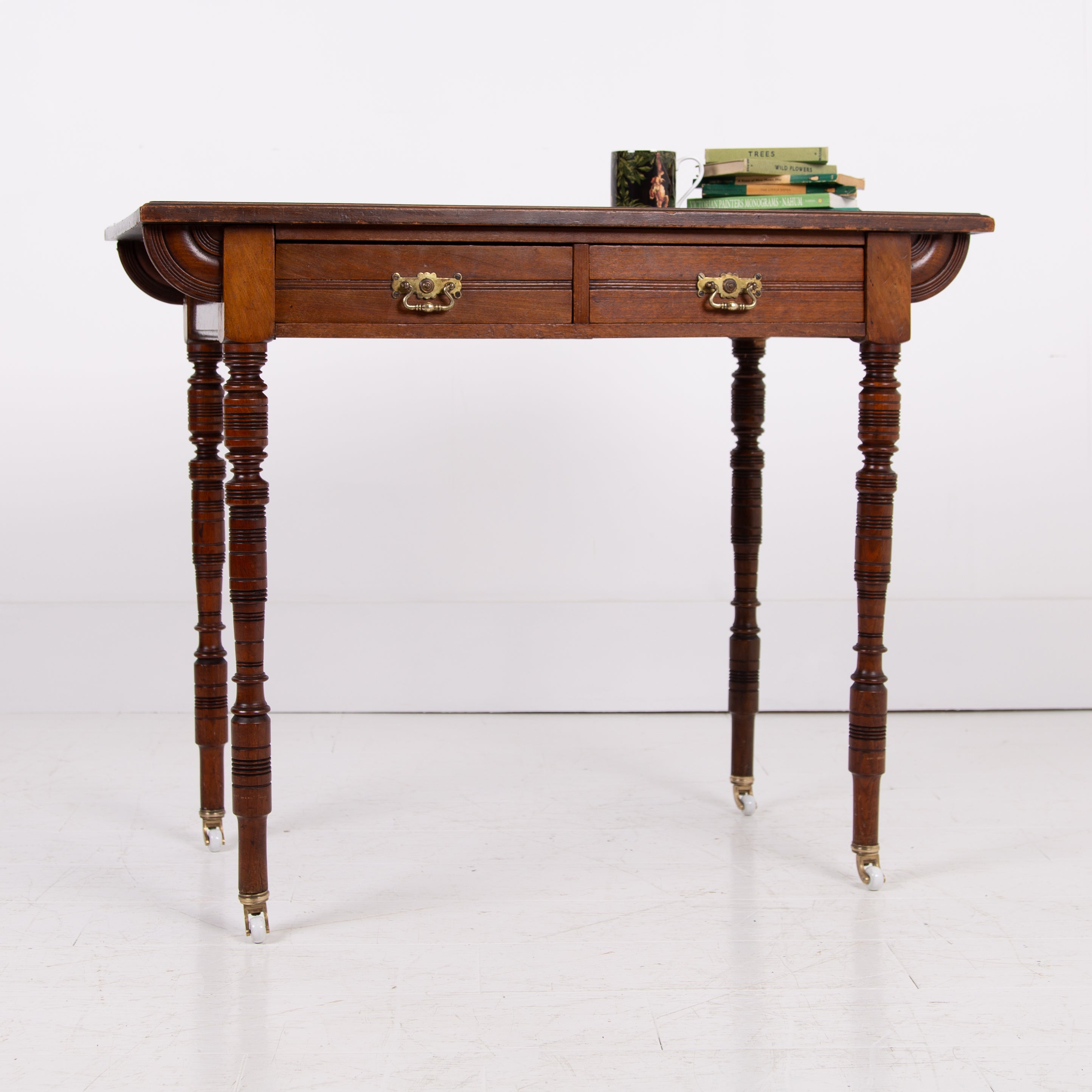 Charming Little Leather Topped Victorian Desk C1880
