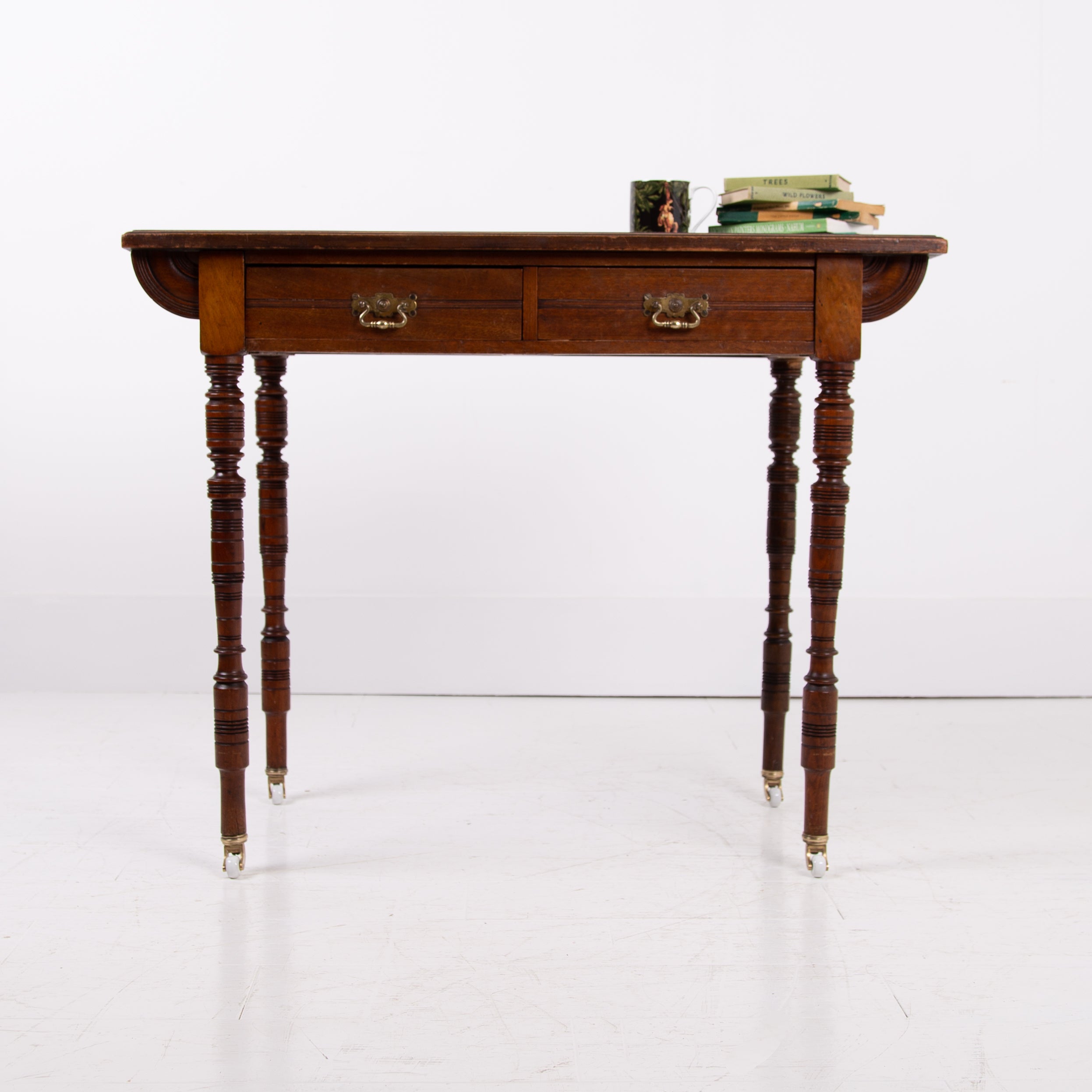 Charming Little Leather Topped Victorian Desk C1880