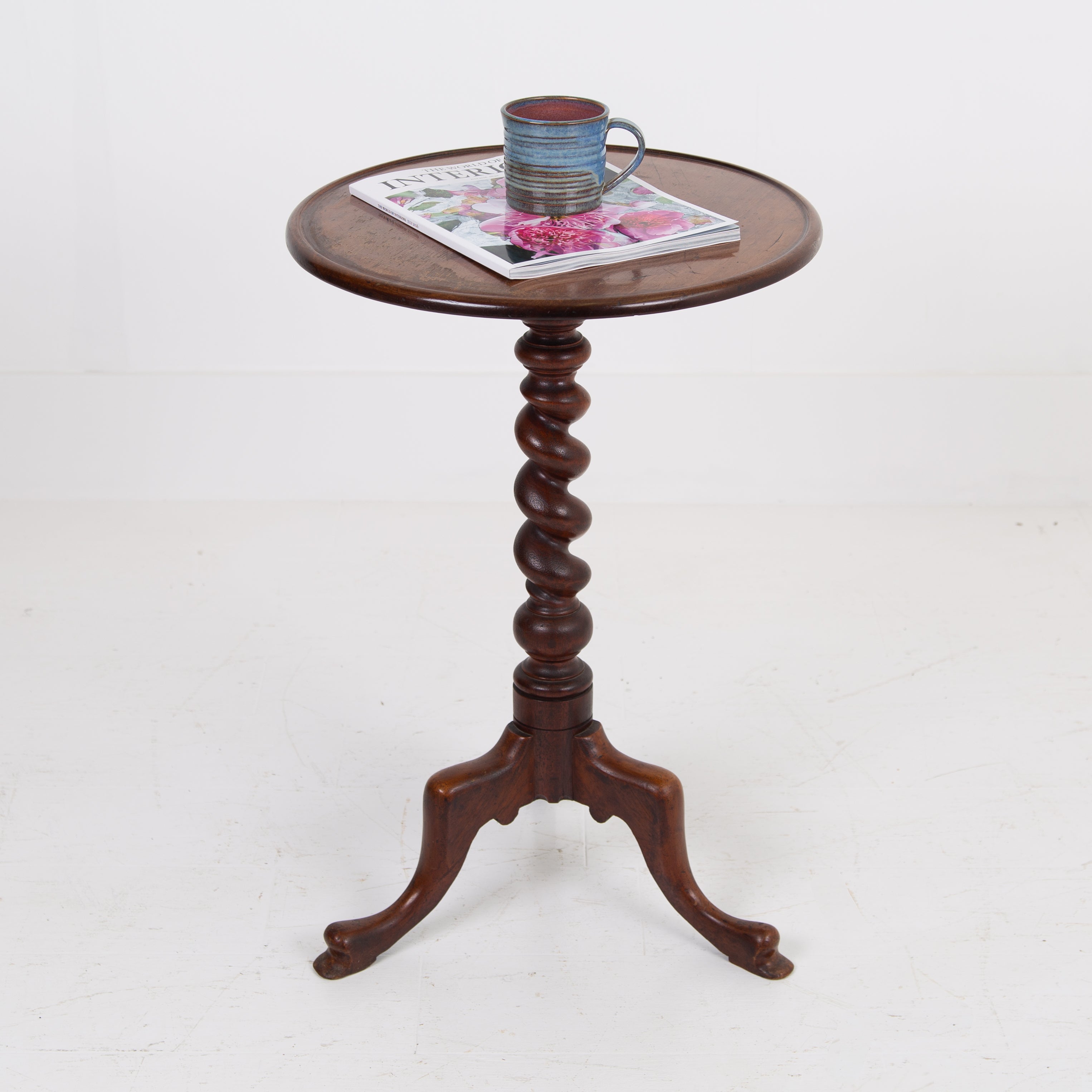 English 19th Century Tripod Side Table