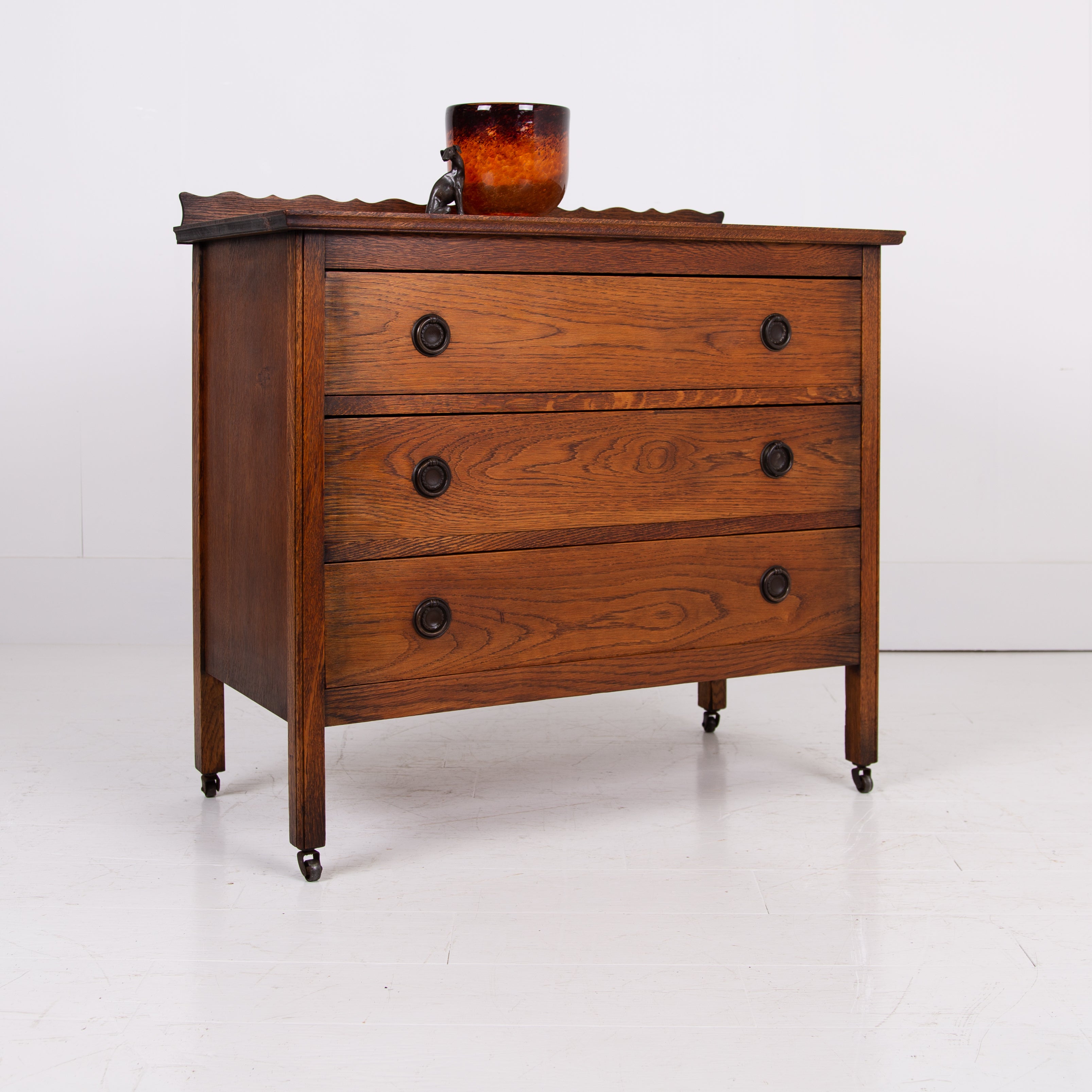 Charming Oak Chest Of Drawers C1920s
