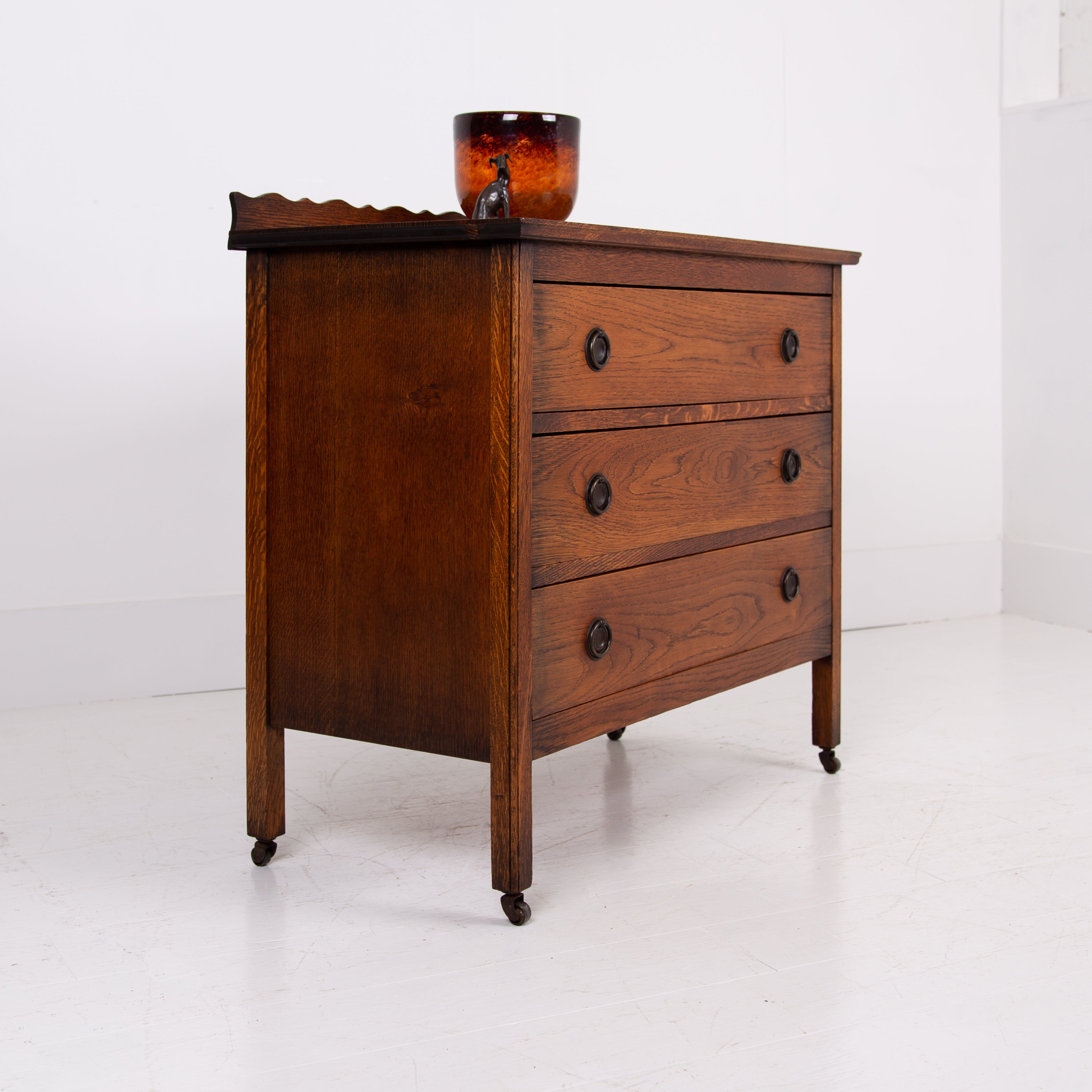 Charming Oak Chest Of Drawers C1920s