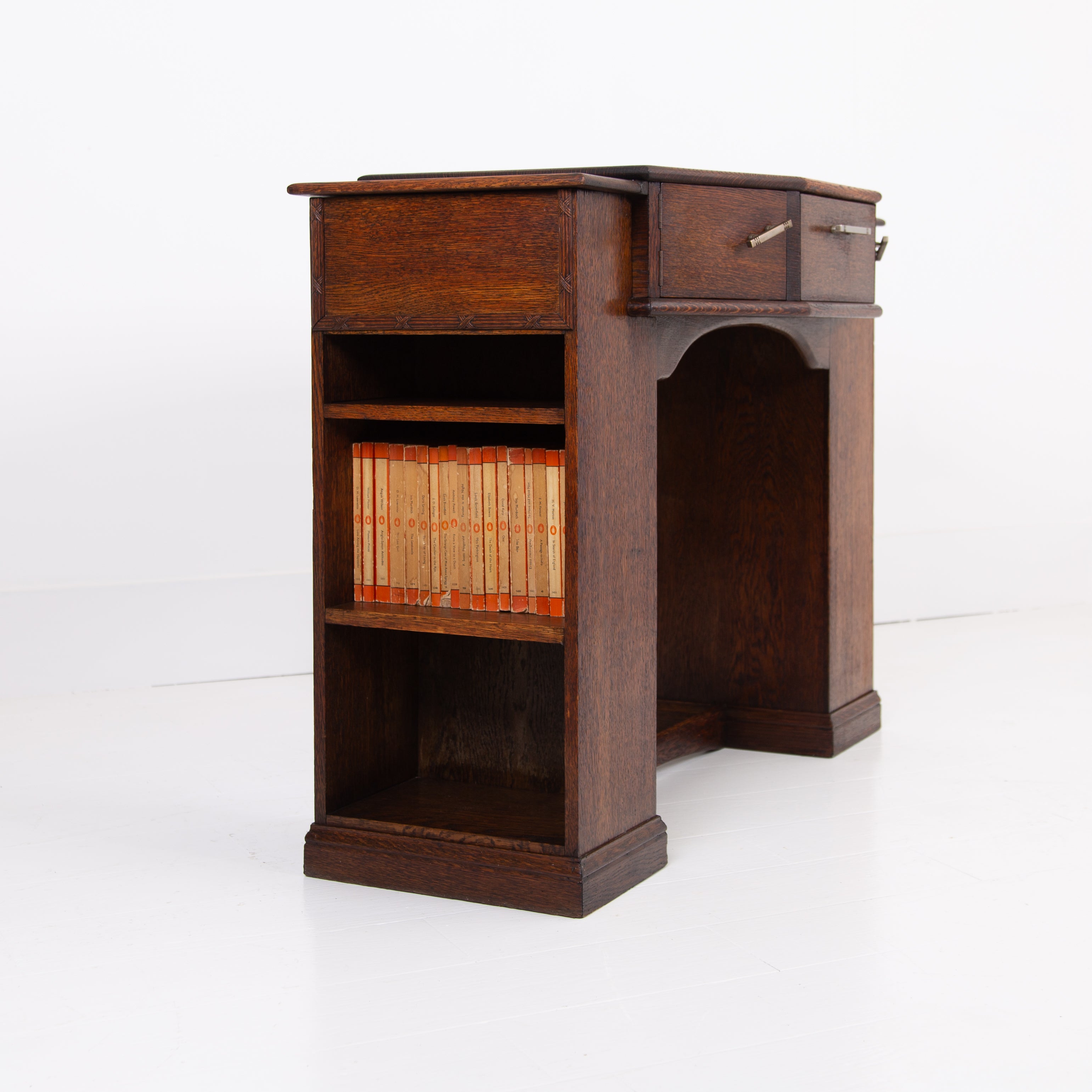 An English Oak Art Deco Modernist Desk C1930