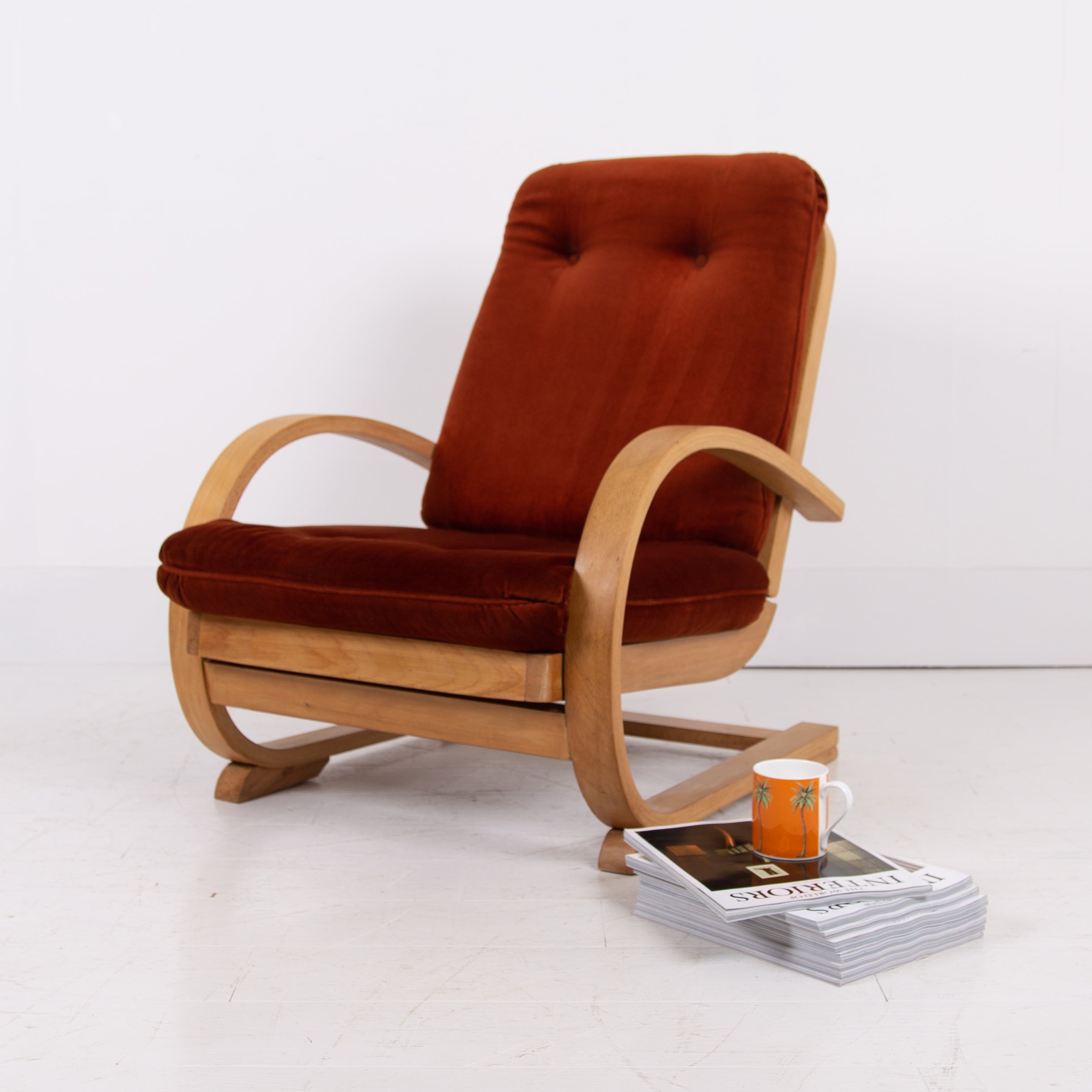 Art Deco Cantilever Bentwood Armchair