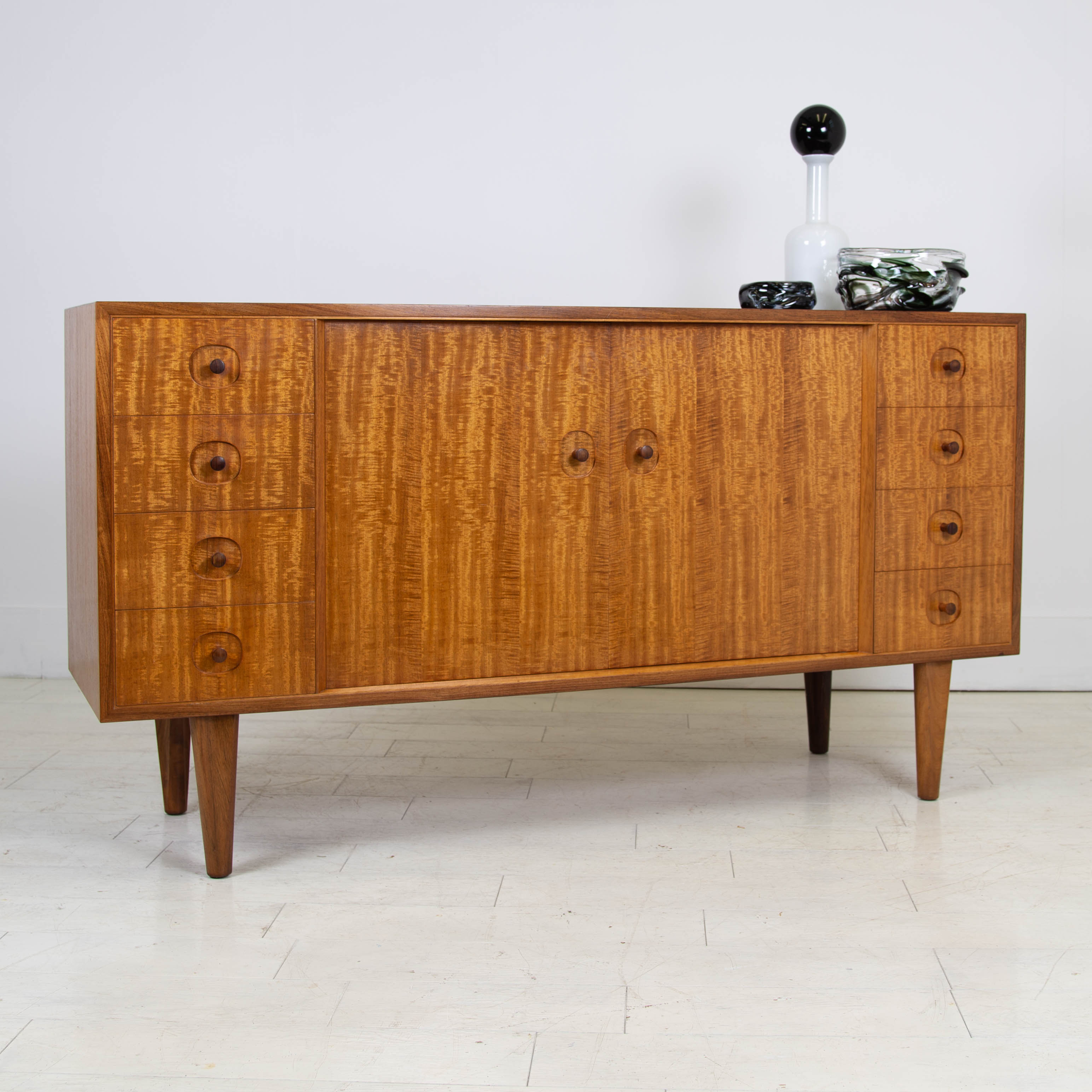 Gordon Russell Mid Century Satinwood and Indian Rosewood Sideboard