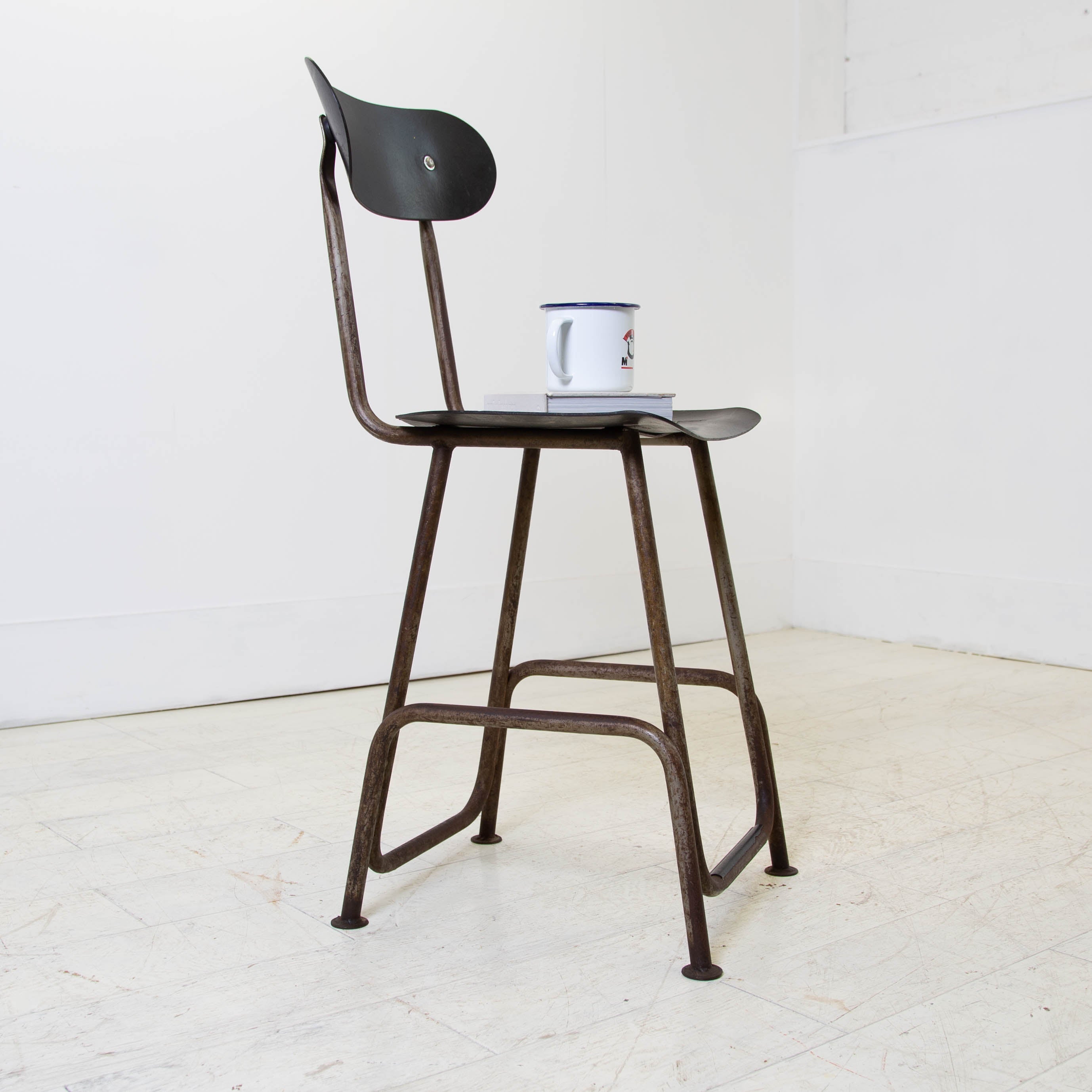 Vintage 1940s Industrial Stool from the Jewellery Quarter