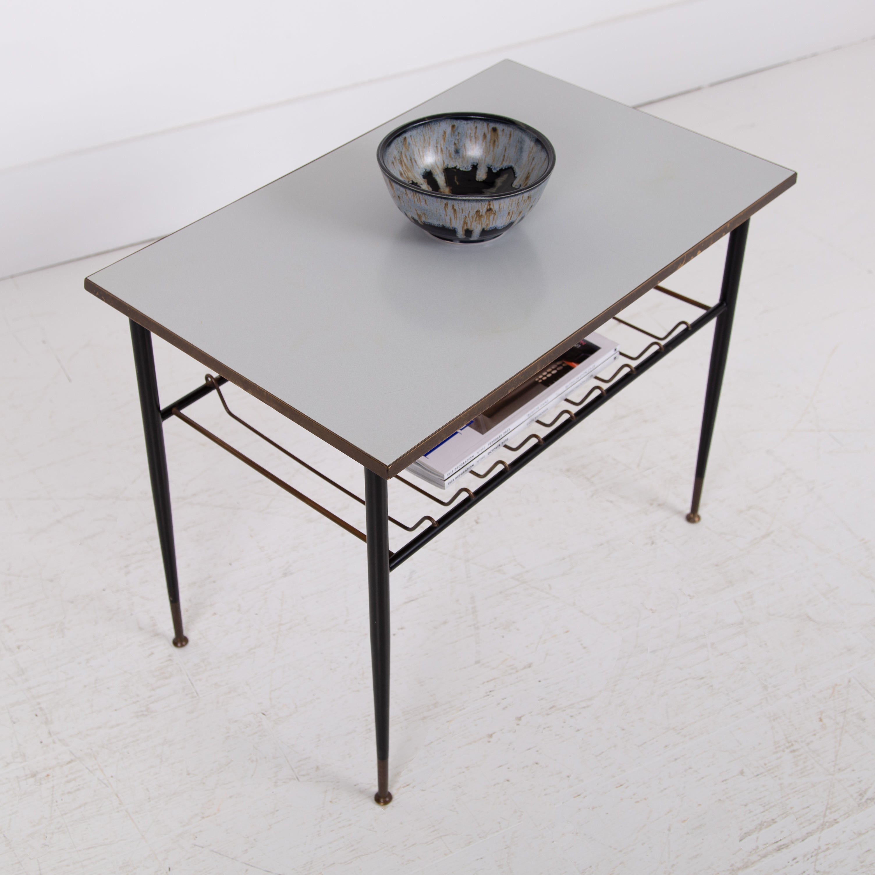 Mid Century Brass Coffee Table by JWC Payne For Heals No2