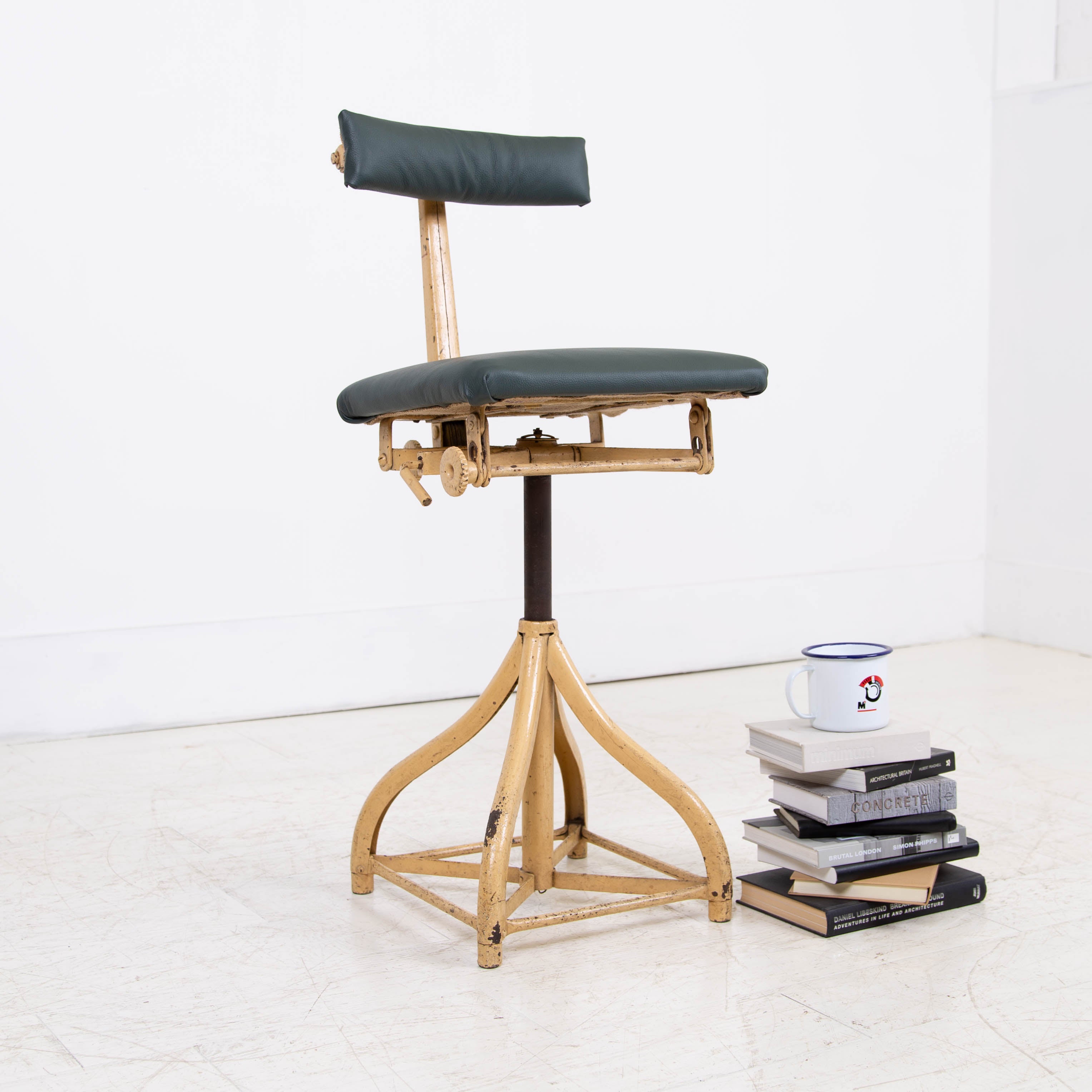 1940s Swivel Workshop Chair by Leabank