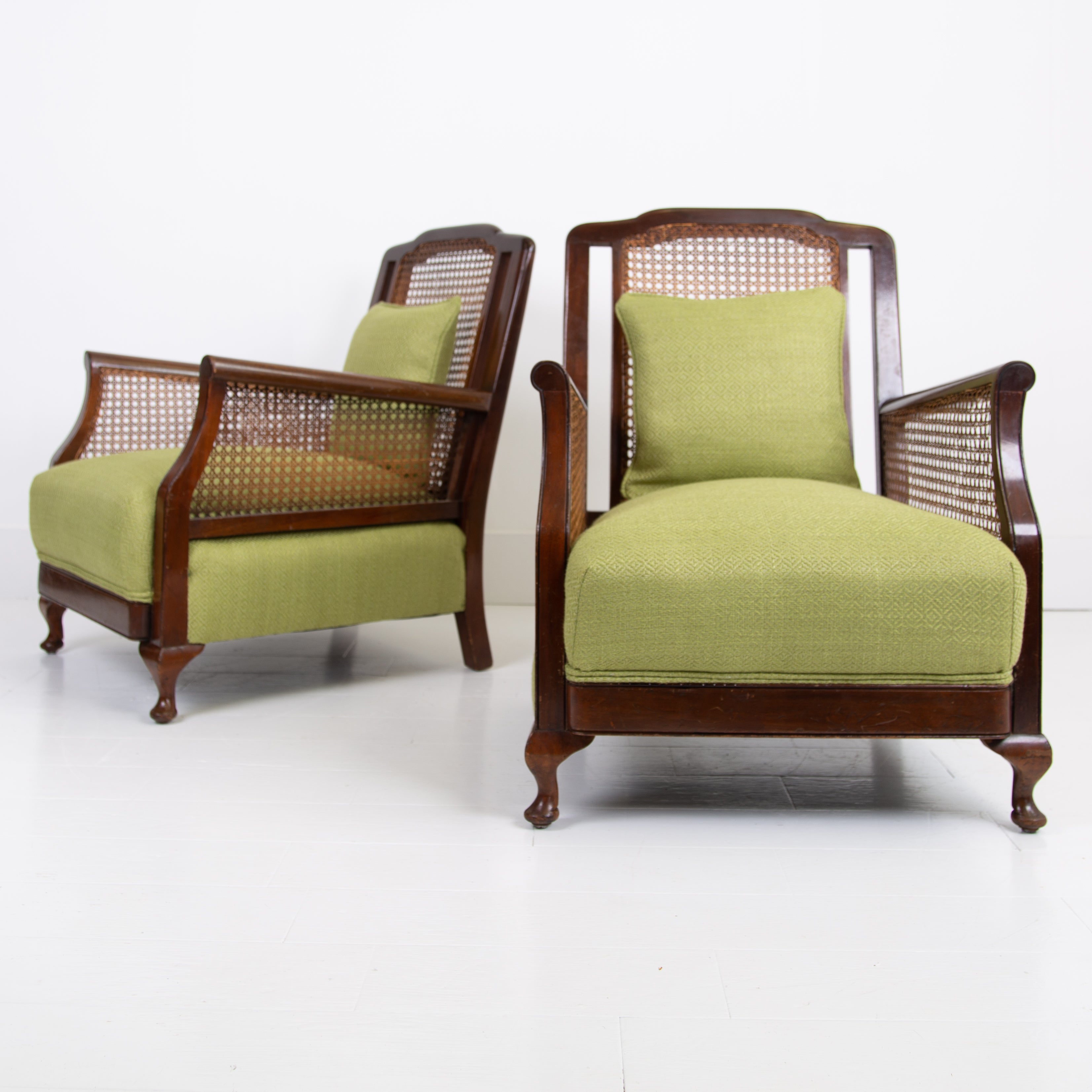 Attractive 1920s Bergere Armchair New Upholstery We Have Two