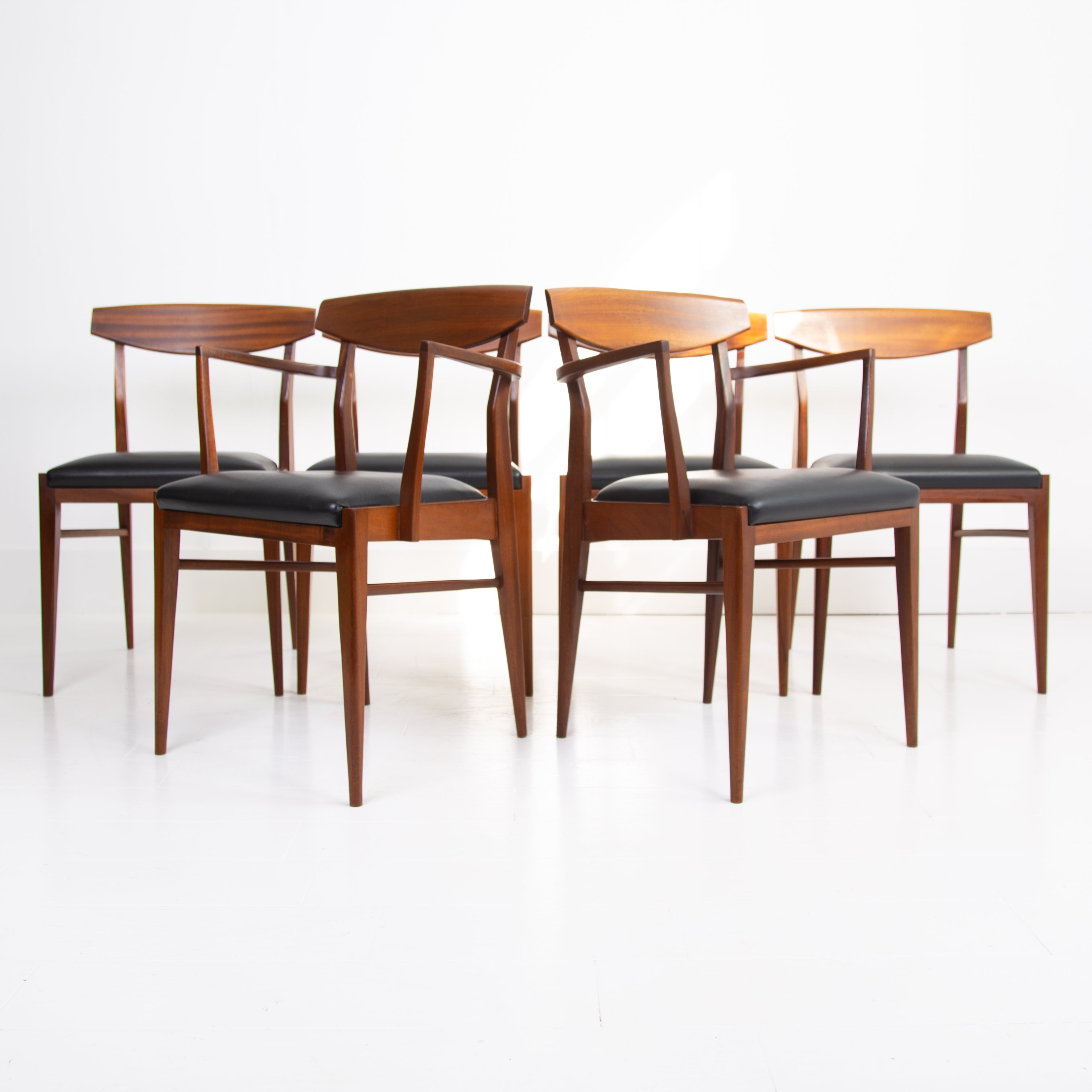 Set 6 Mid Century Teak  Dining Chairs by McIntosh