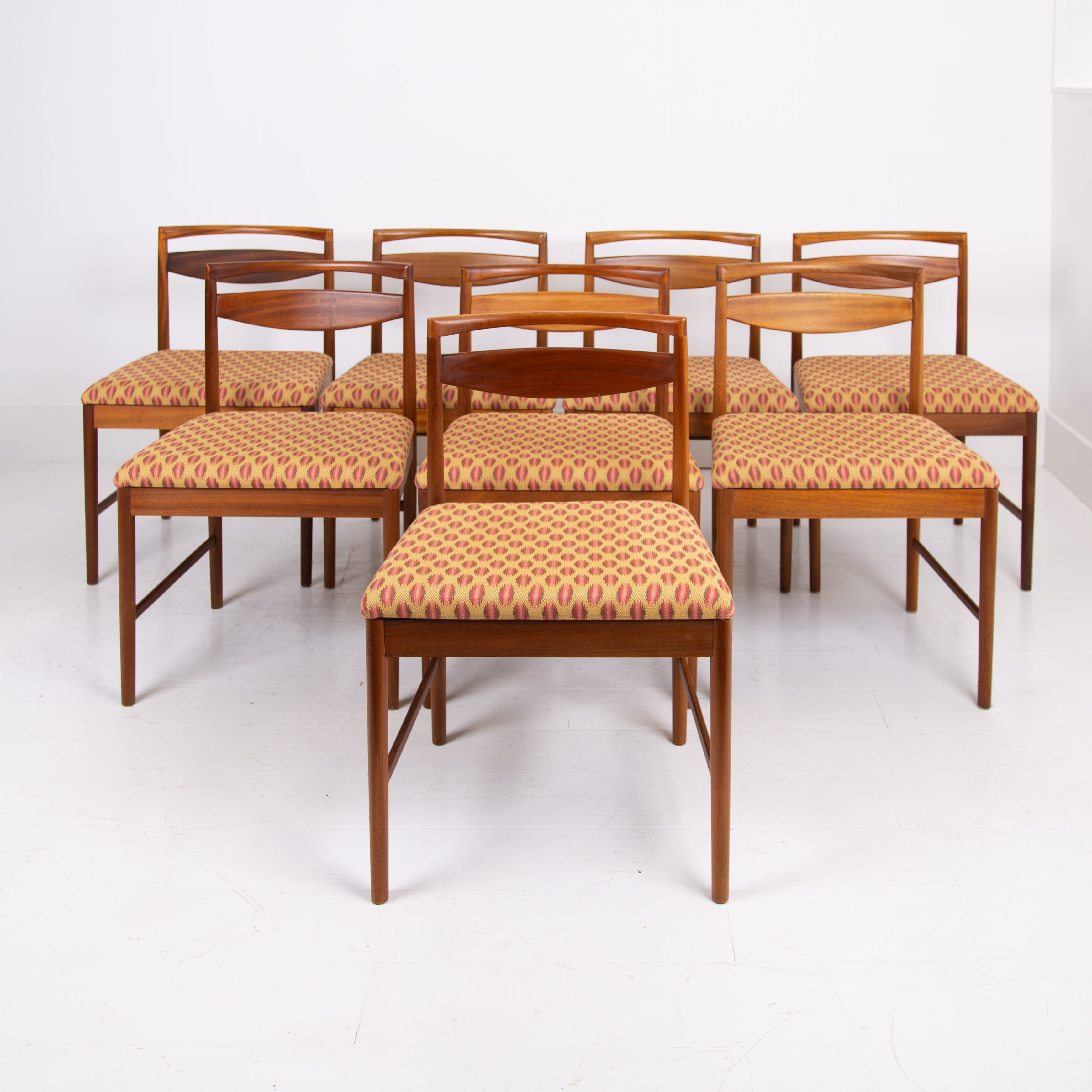 Set 8 Mid Century Dining Chairs by Tom Robertson for Mcintosh