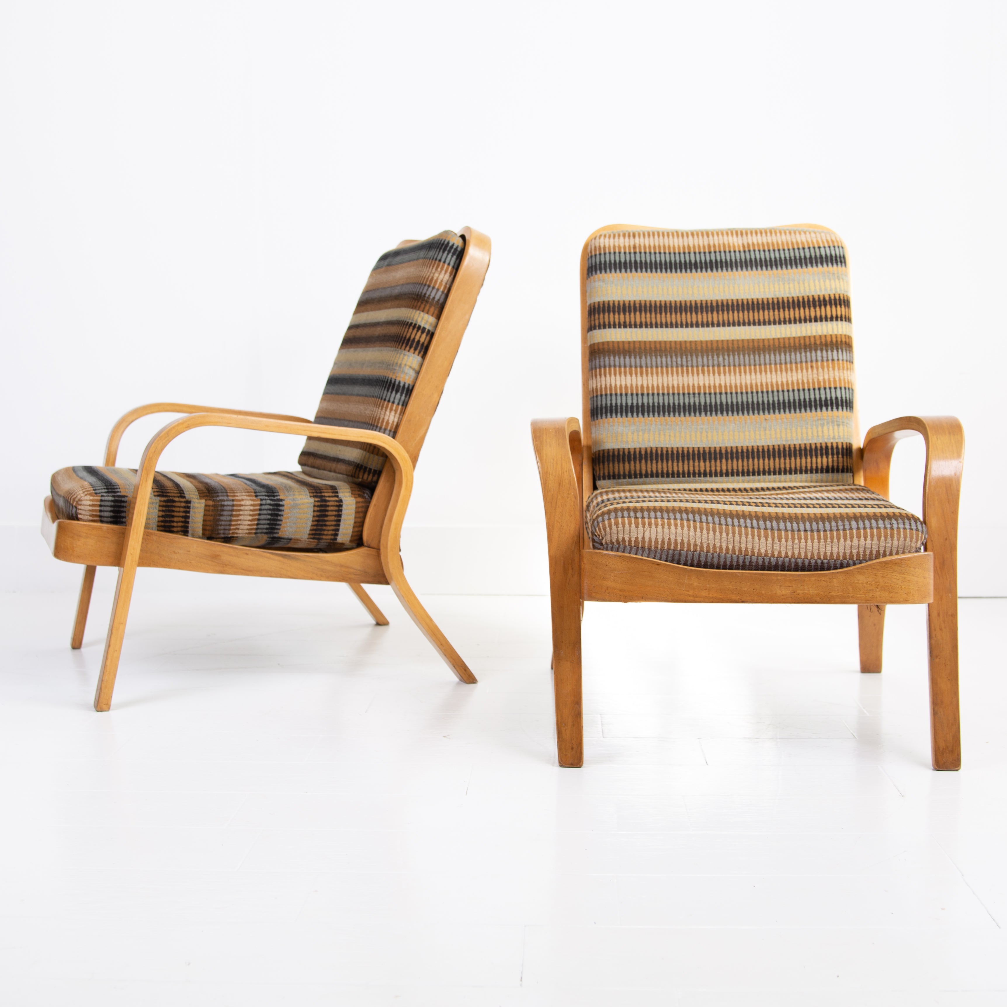 Tecta Bentwood Armchair x 2 by Eric Lyons for Packet Furniture 1940s