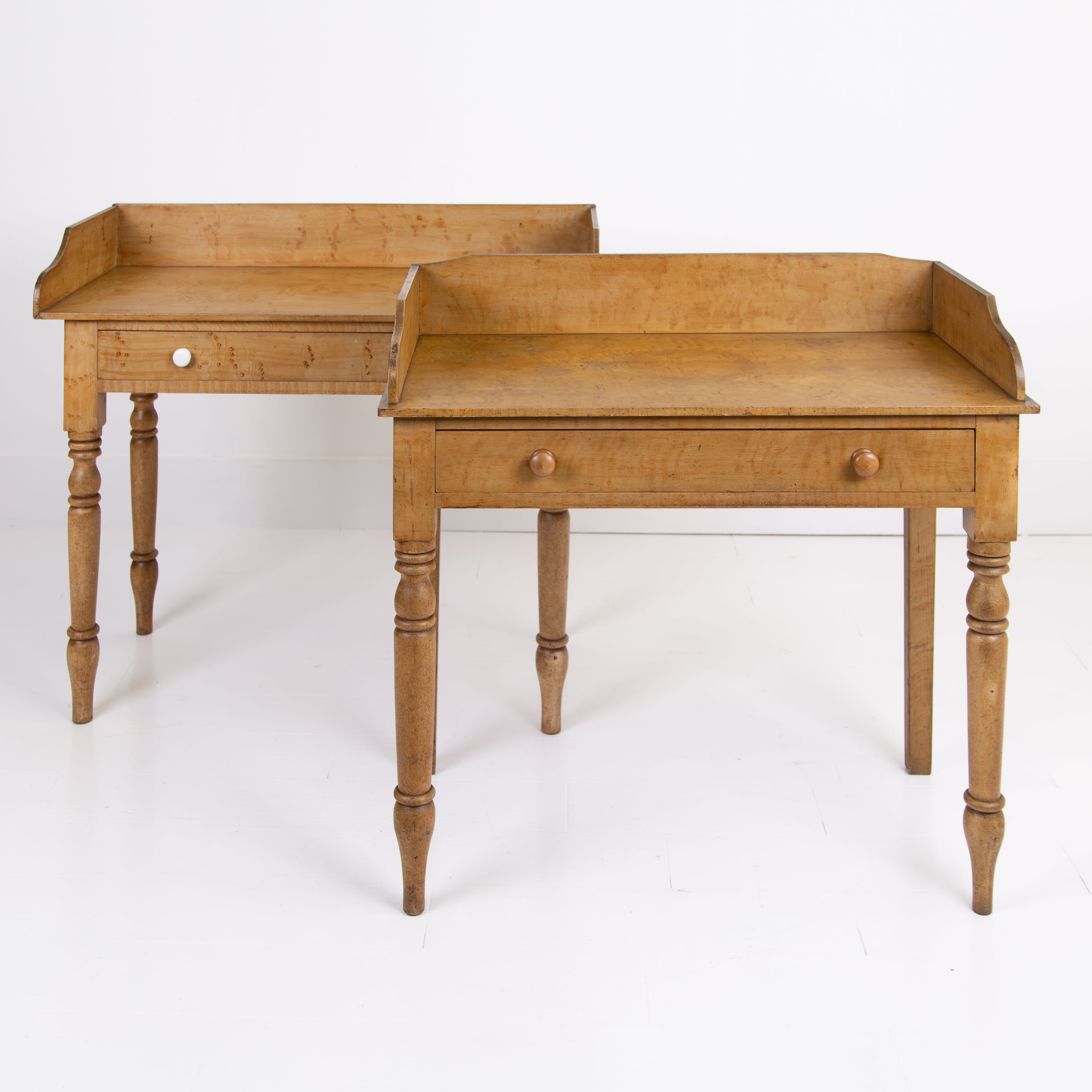 C19th Antique Painted Single Drawer Washstand Side Table No.1