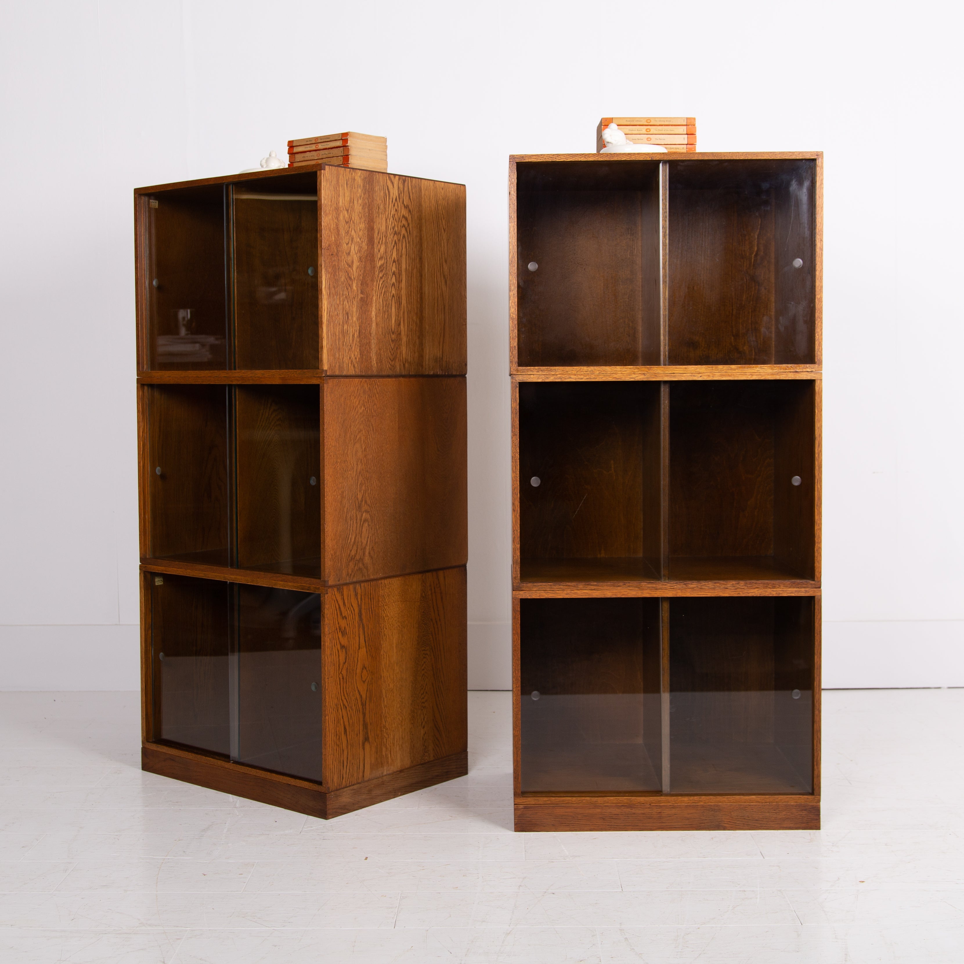 A Mid Century Unix Solid Oak Cabinet C1960 We Have Two
